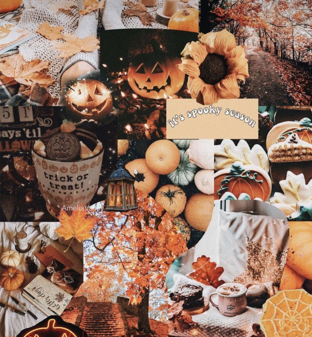 Halloween Fall Collage Wallpapers - Wallpaper Cave