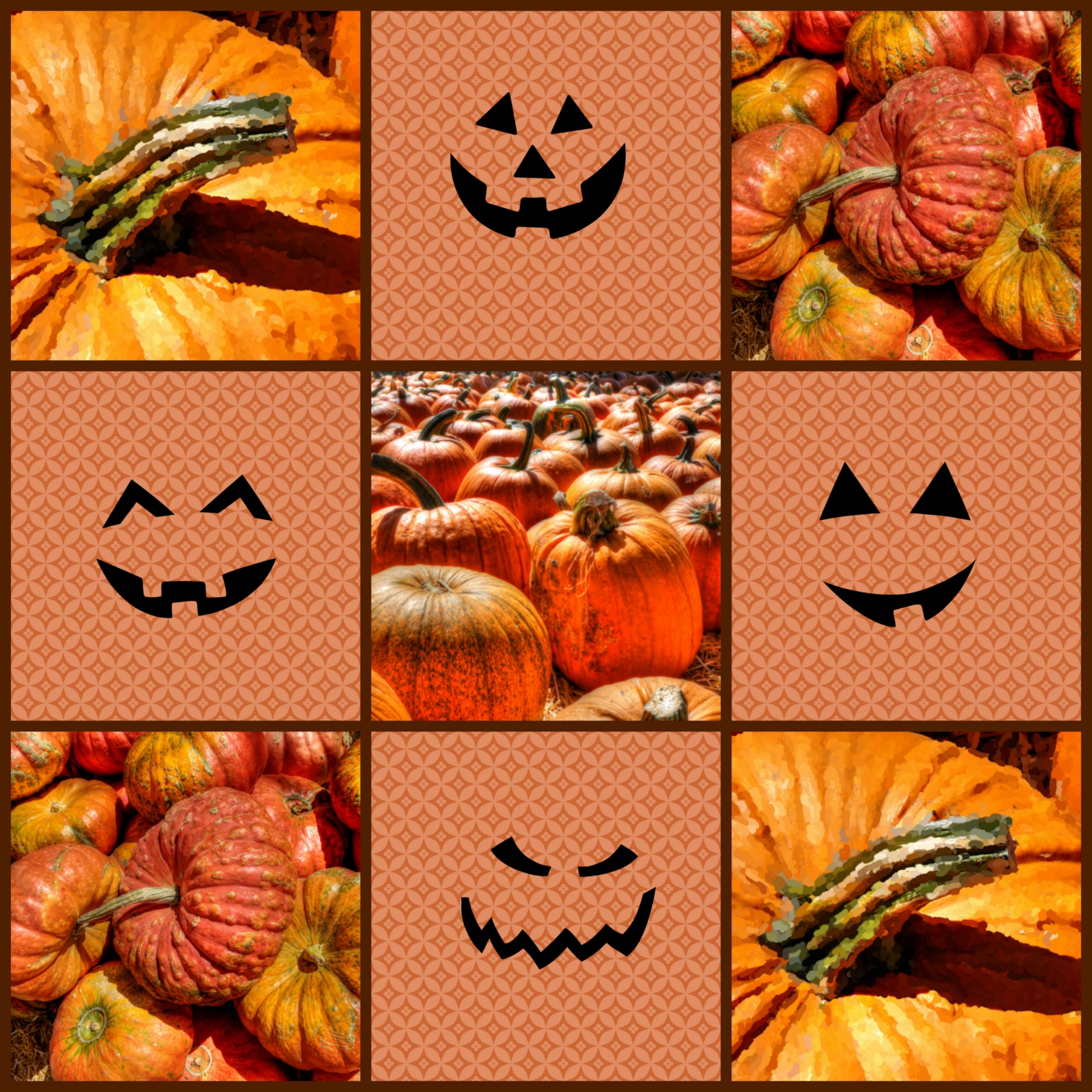 Halloween Pumpkin Collage Free Domain Picture