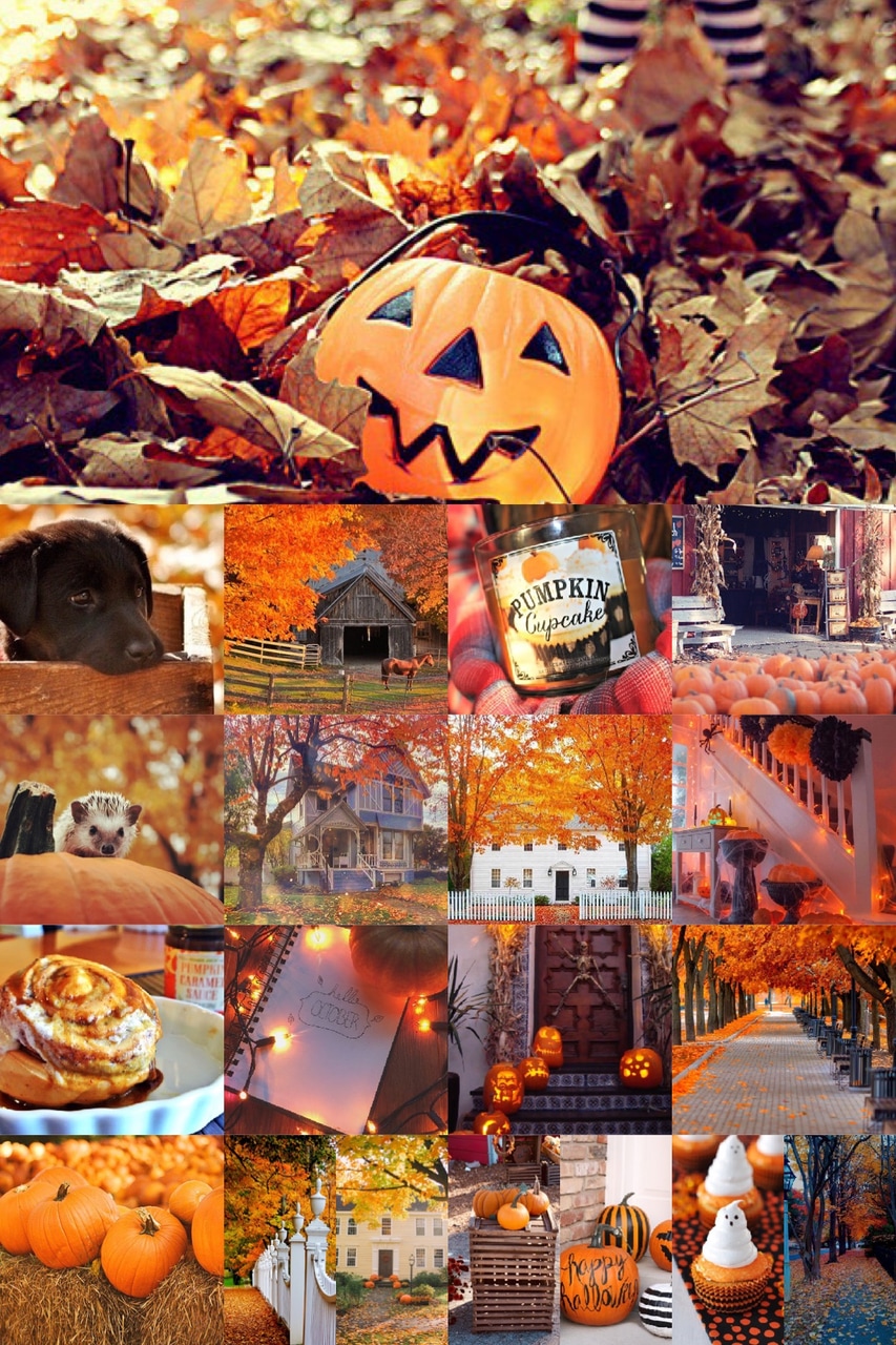 Halloween Fall Collage Wallpapers - Wallpaper Cave