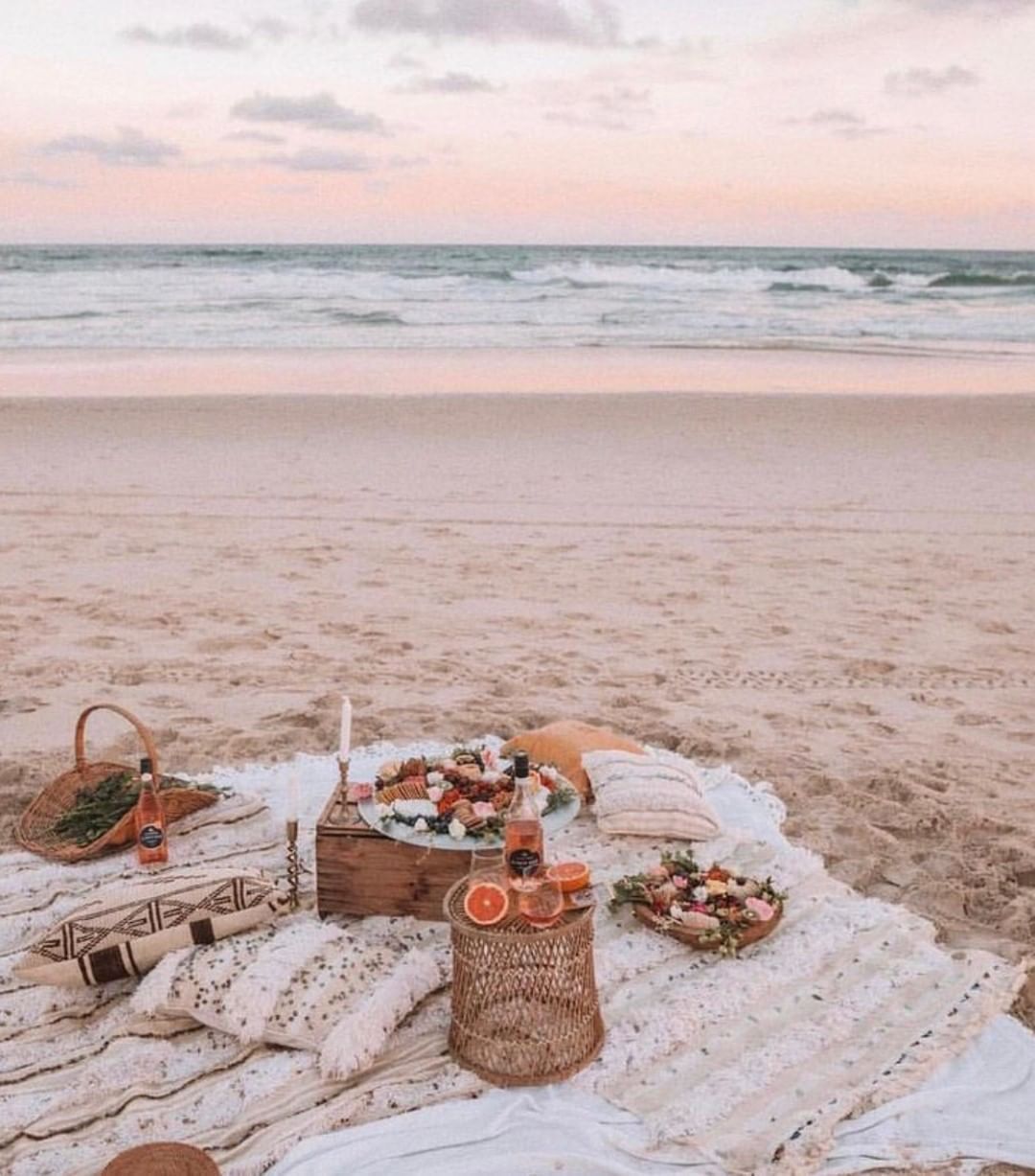 west coast, beach aesthetic, sunset, summer vibes, summer aesthetic, malibu, los angeles, california, pink aestehtic,. Beach aesthetic, Beach picnic, Summer vibes