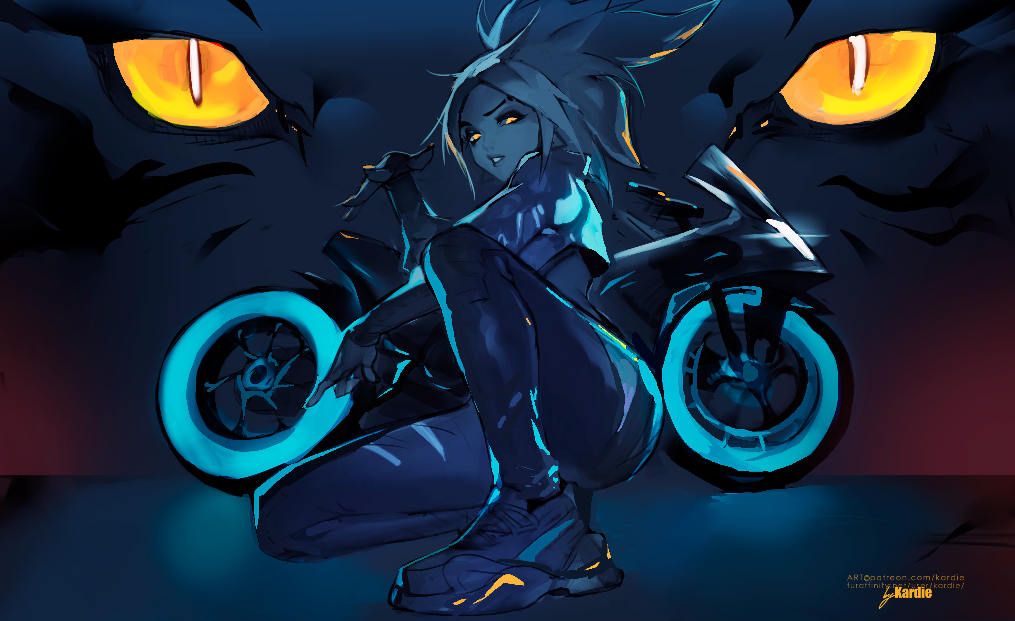 Akali With Tron Bike 4k, HD Games, 4k Wallpaper, Image, Background, Photo and Picture