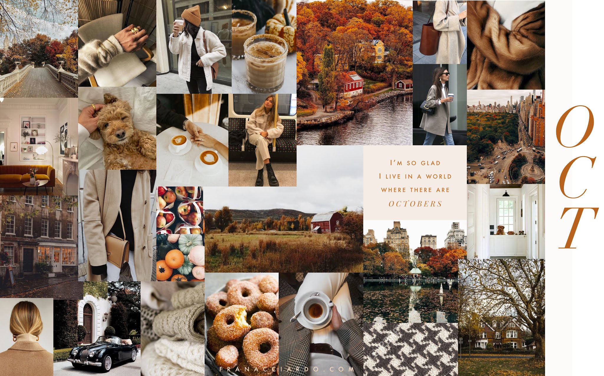 October Moodboard (Desktop Wallpaper!)