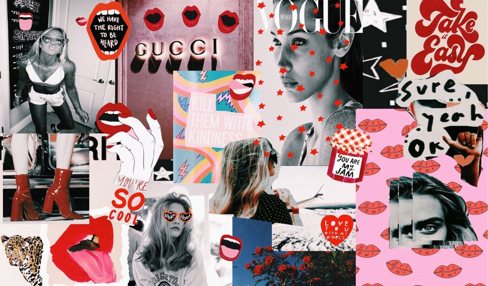 Aesthetic Collage Laptop Wallpaper