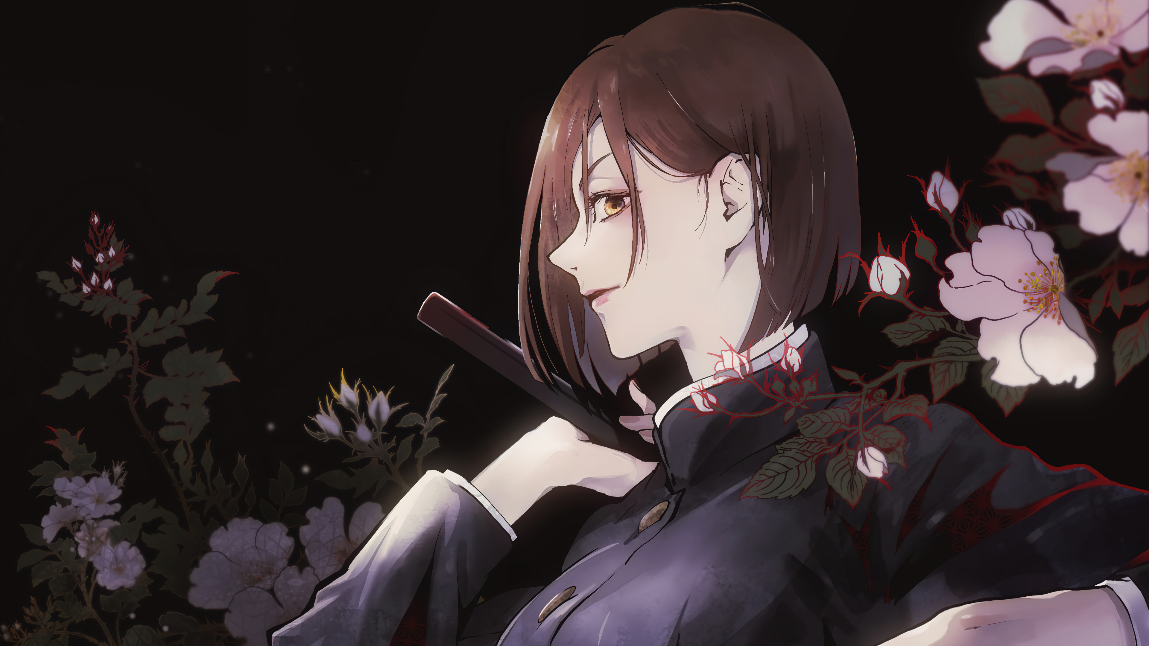 Brown Eyes Brown Hair Girl Jujutsu Kaisen Nobara Kugisaki 4K HD Jujutsu Kaisen Wallpaper