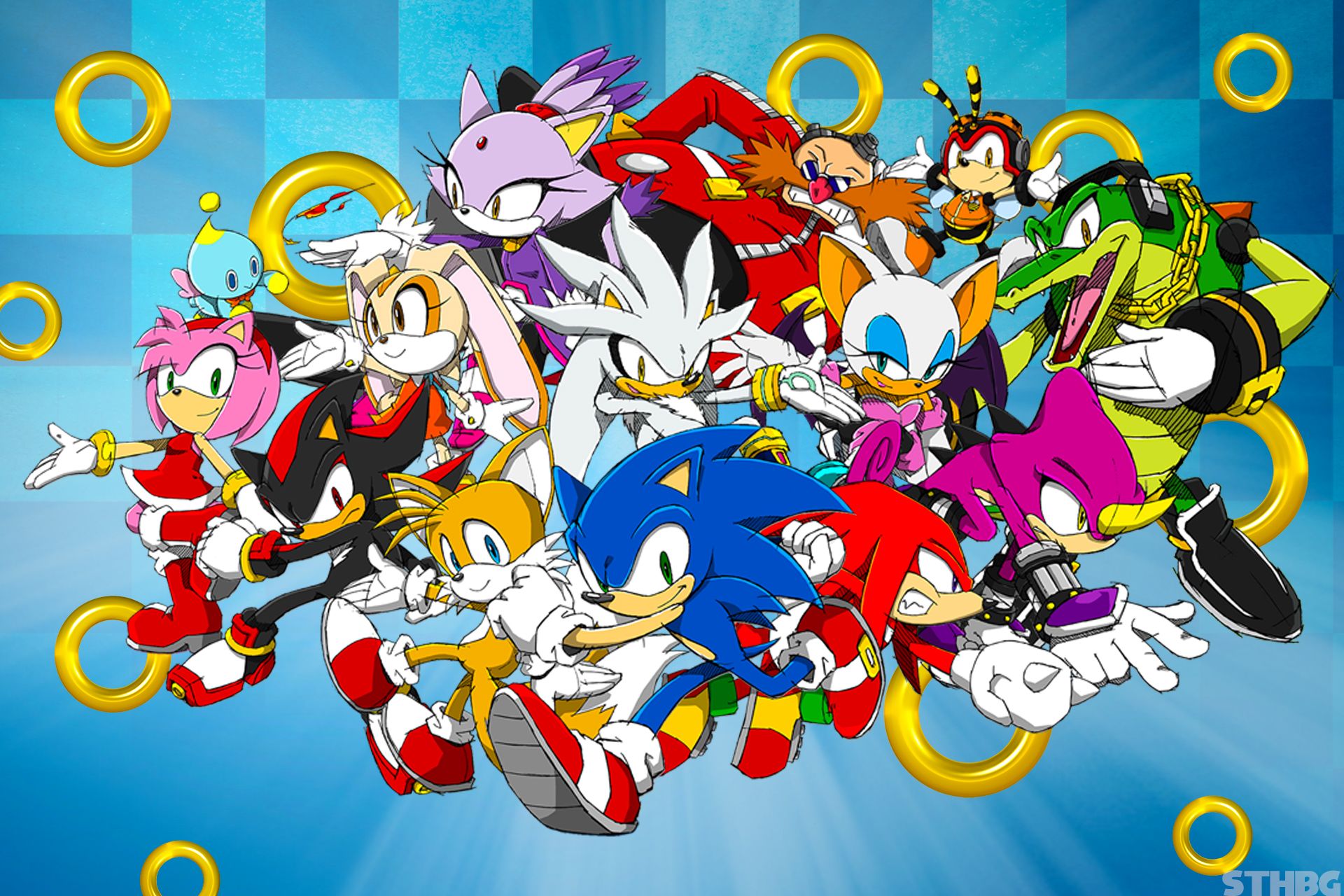 New Sonic Characters Wallpaper In High Quality, Carroll The Hedgehog And Friends HD Wallpaper