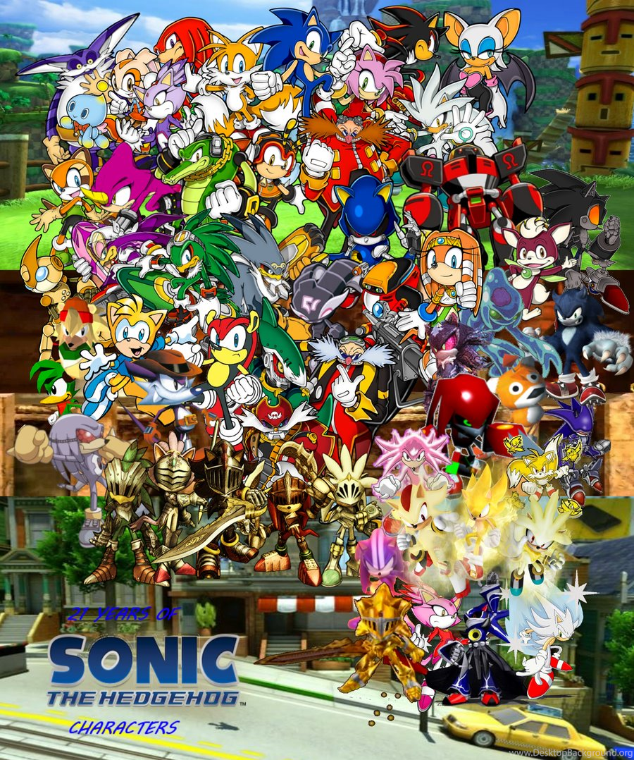 Characters From Sonic The Hedgehog Series Background, Pictures Of All The Sonic  Characters, Character, Sonic Background Image And Wallpaper for Free  Download