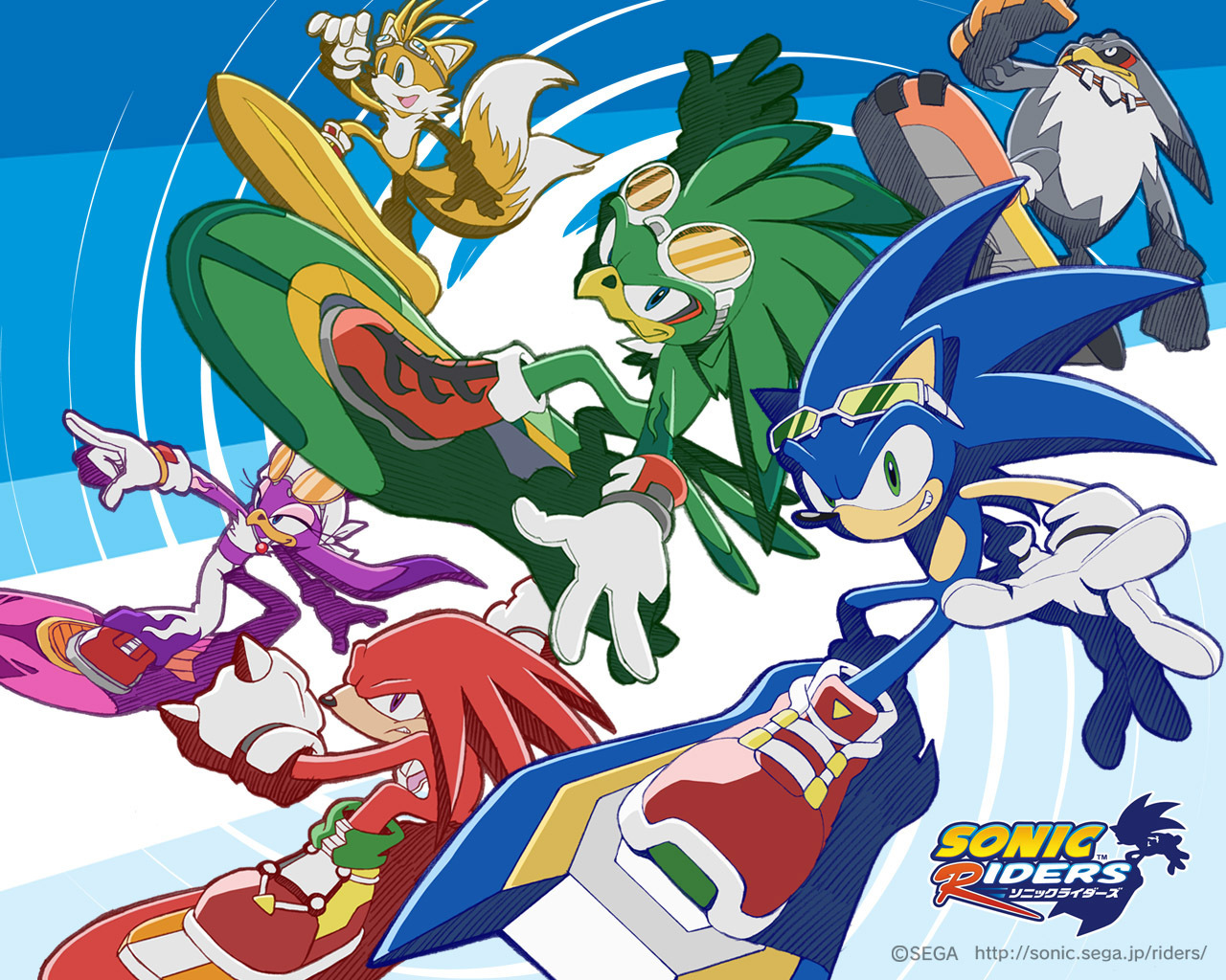 Sonic Characters Riders HD Wallpaper