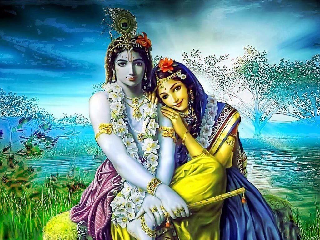 Radha Krishna 3D Wallpaper