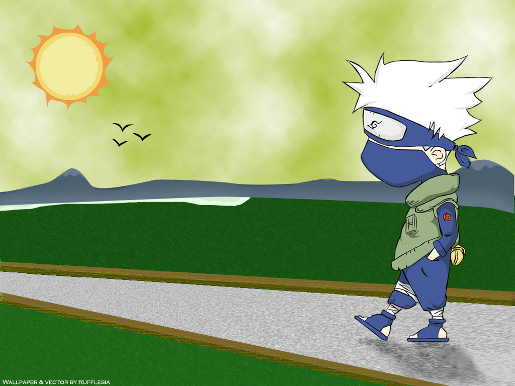 Naruto Wallpaper: Kakashi Chibi Wallpaper