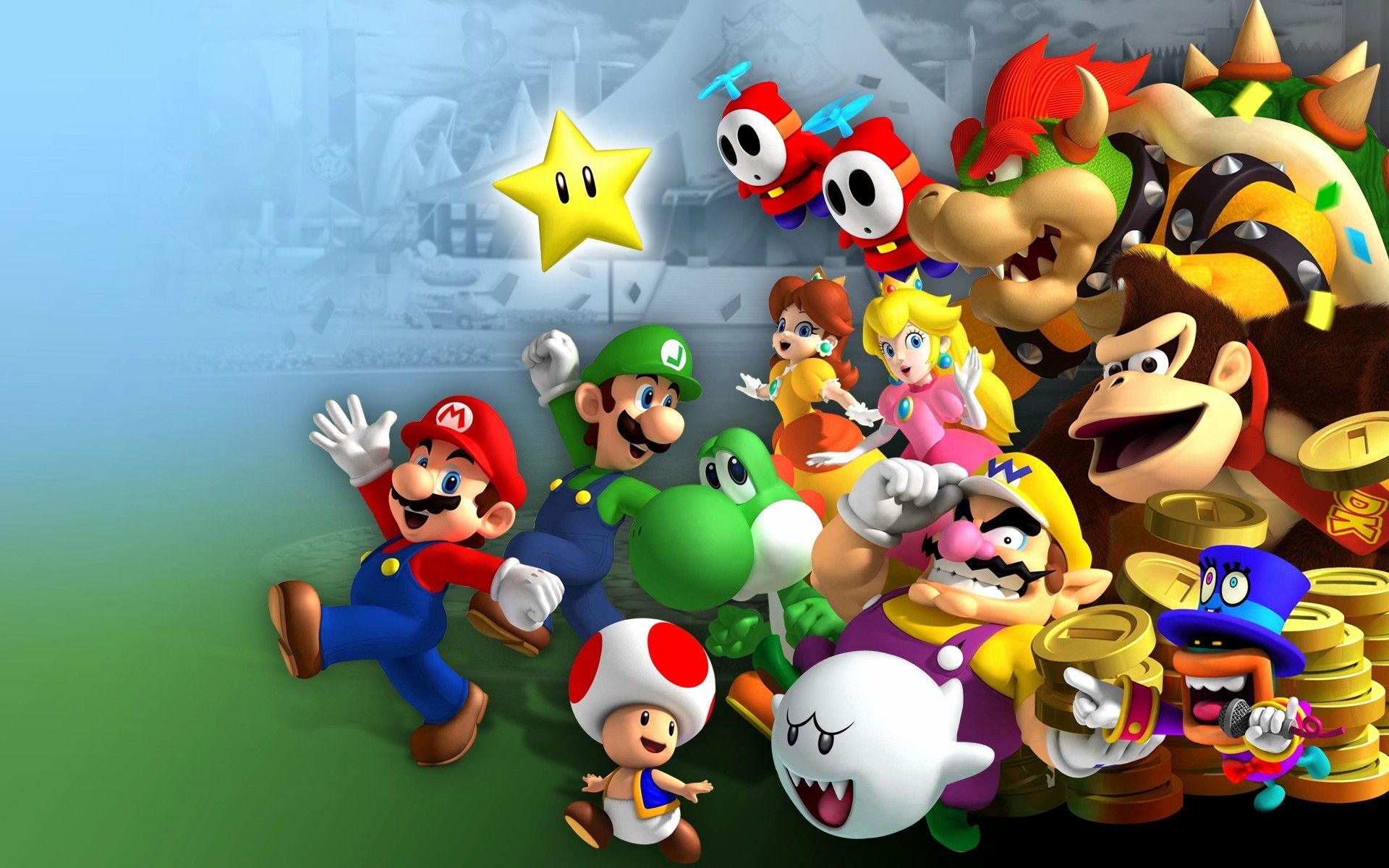 Nintendo Desktop Wallpaper. Character wallpaper, Mario, Mario and luigi