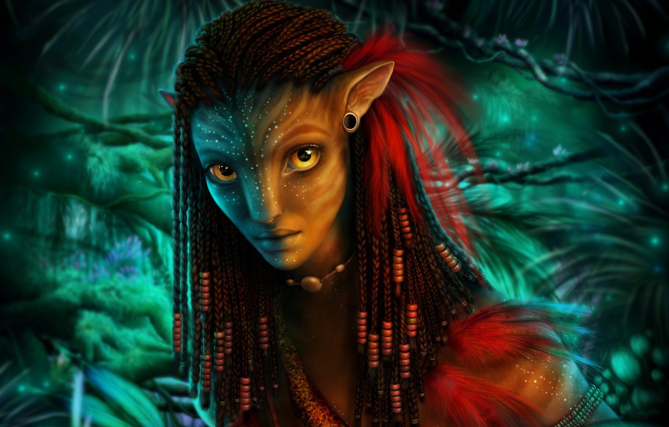 Wallpaper girl, art, Avatar, avatar, neytiri, Alena Ekaterinburg image for desktop, section фантастика