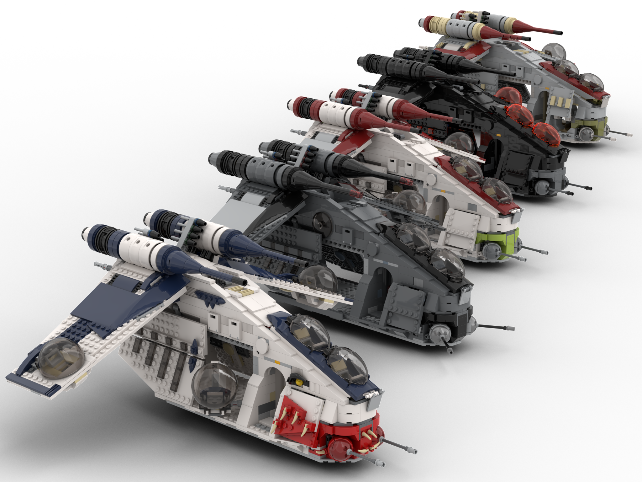 Republic Gunships: legostarwars