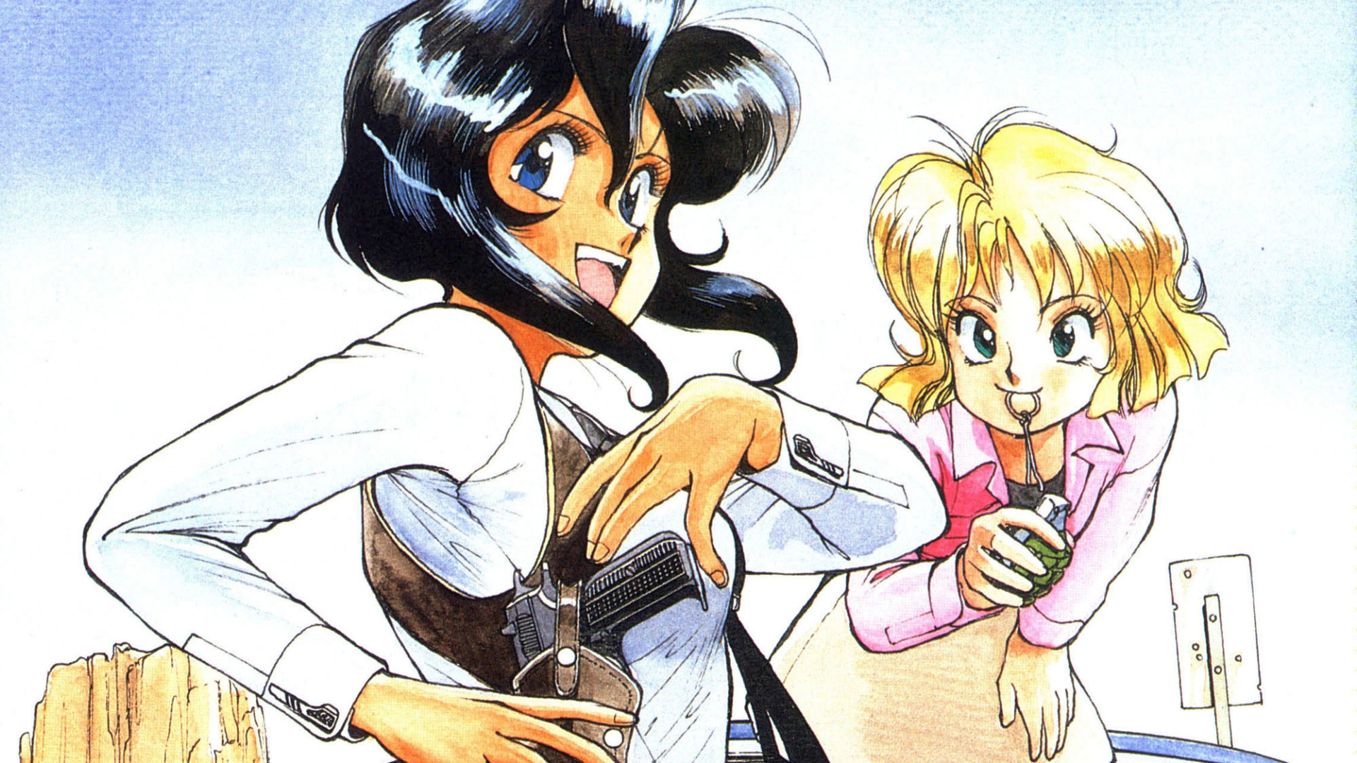 Wallpaper Rally Vincent and May Hopkins from Gunsmith Cats: GoldenAgeOfAnime