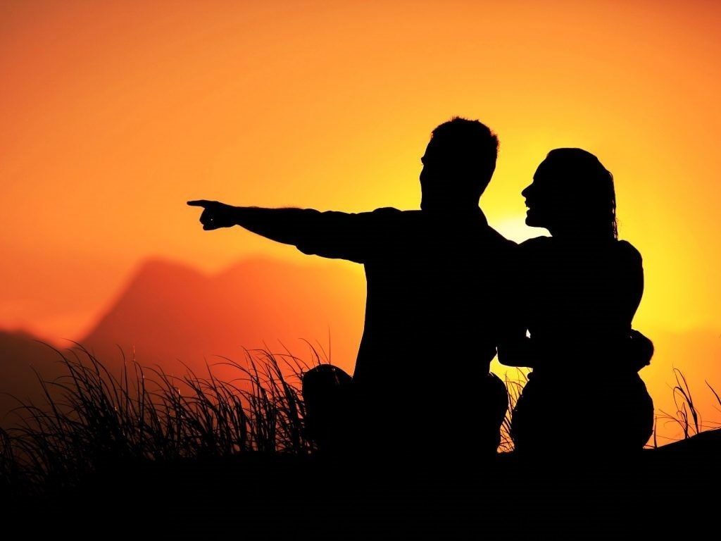 Happy Couple Wallpaper