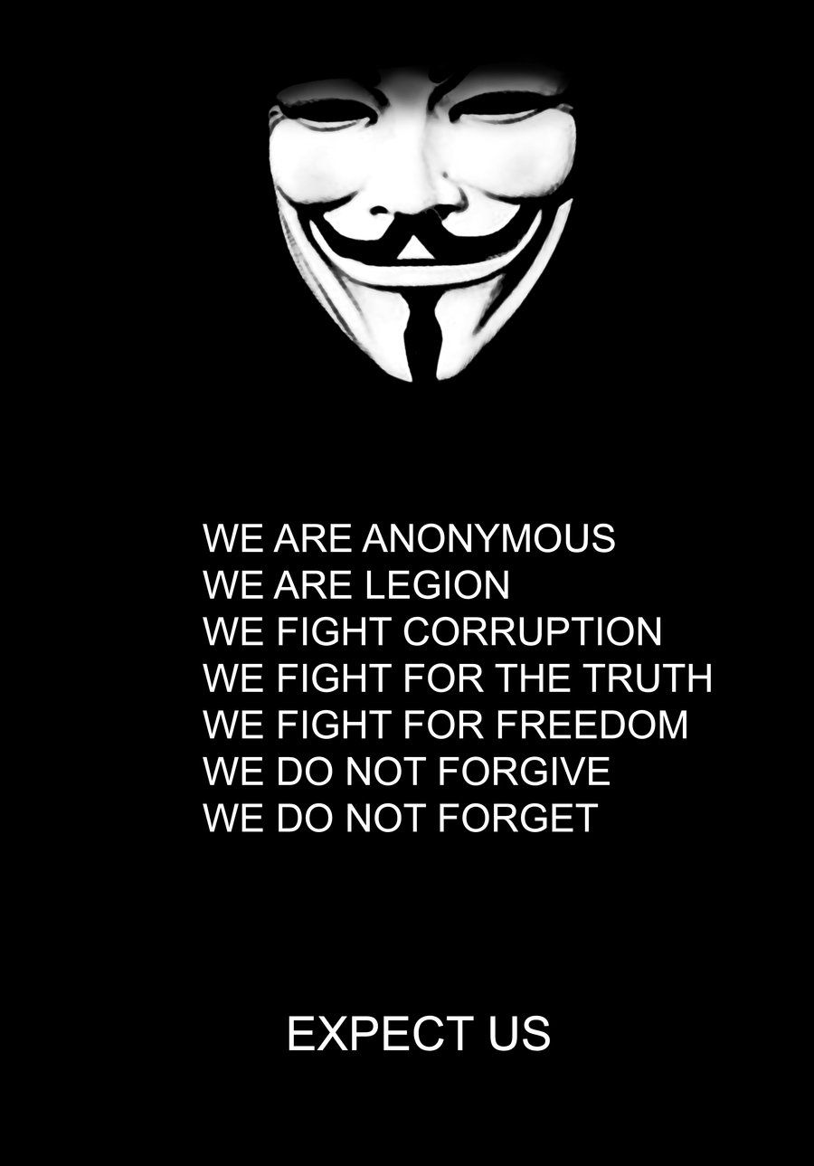 Anonymous Hacker Quotes Wallpaper