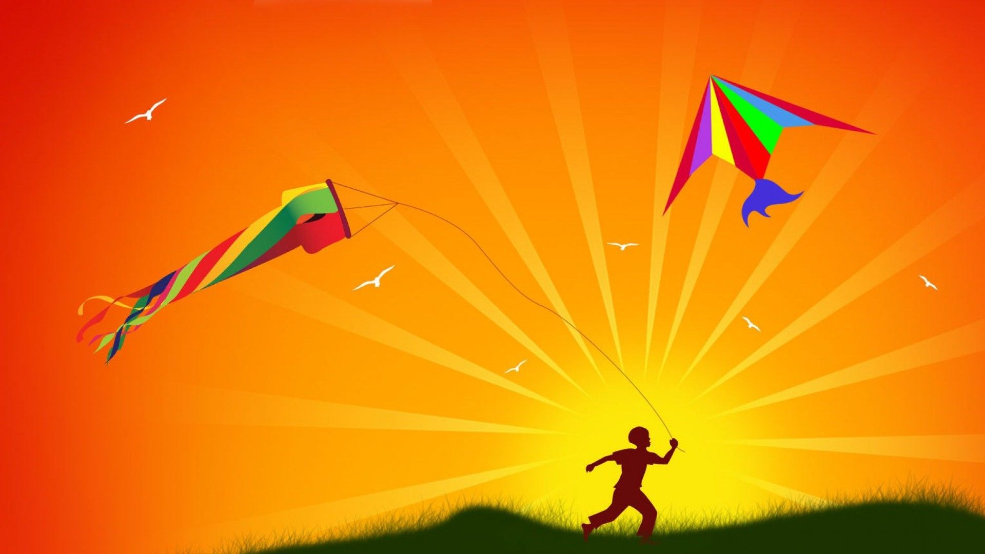 kite flying festival hd