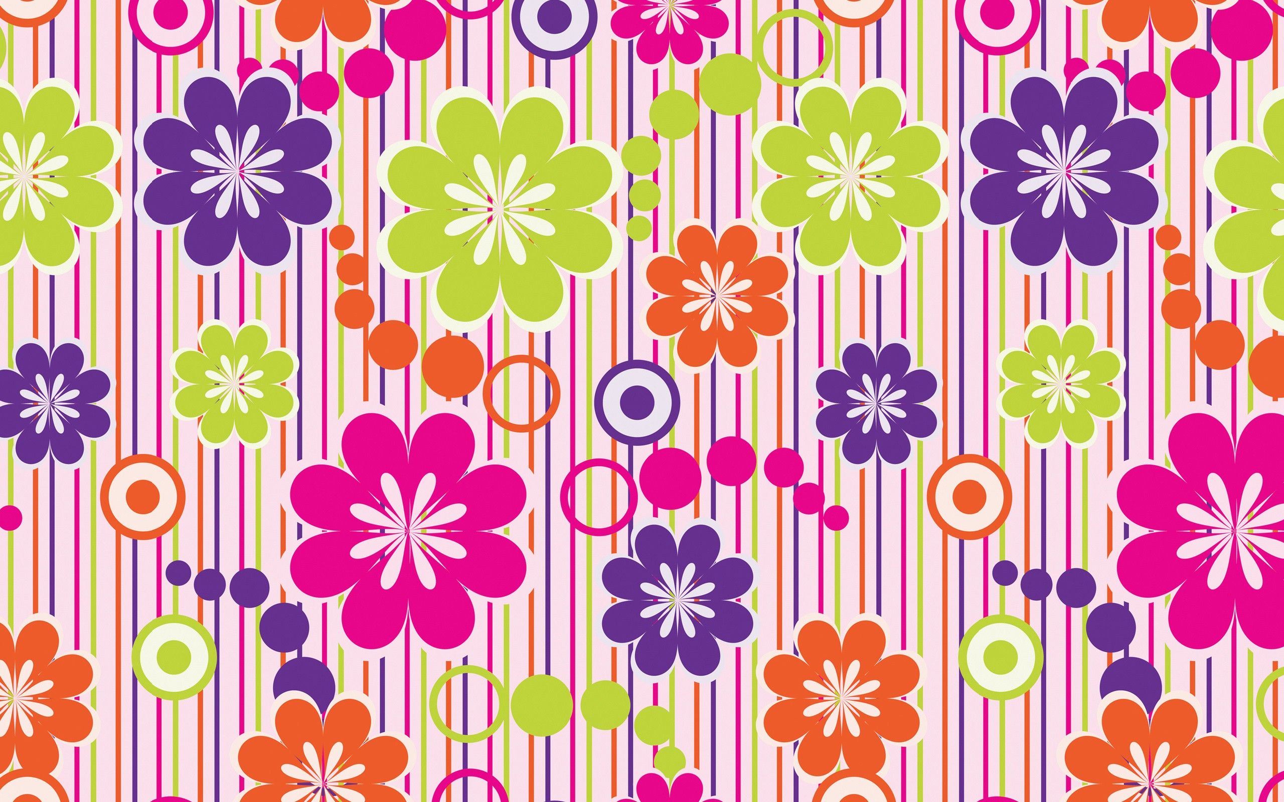 Colorful Flowers Wallpaper