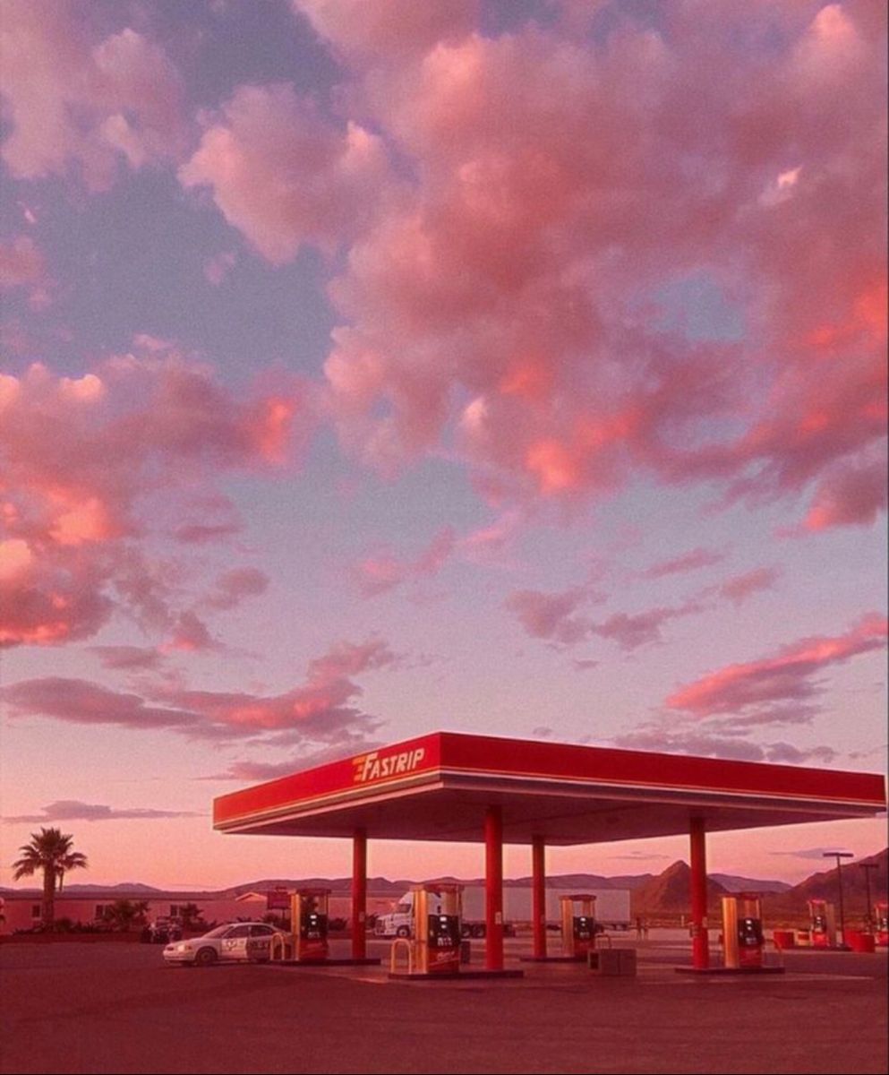 gas station ⛽️. Aesthetic wallpaper, Sky aesthetic, Aesthetic picture