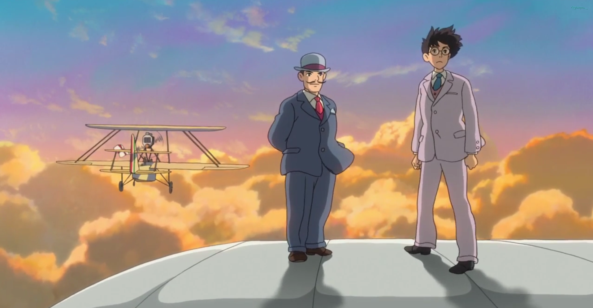 Creating Planes Clip from 'The Wind Rises' Shows Jiro Flying on Airplane Wing