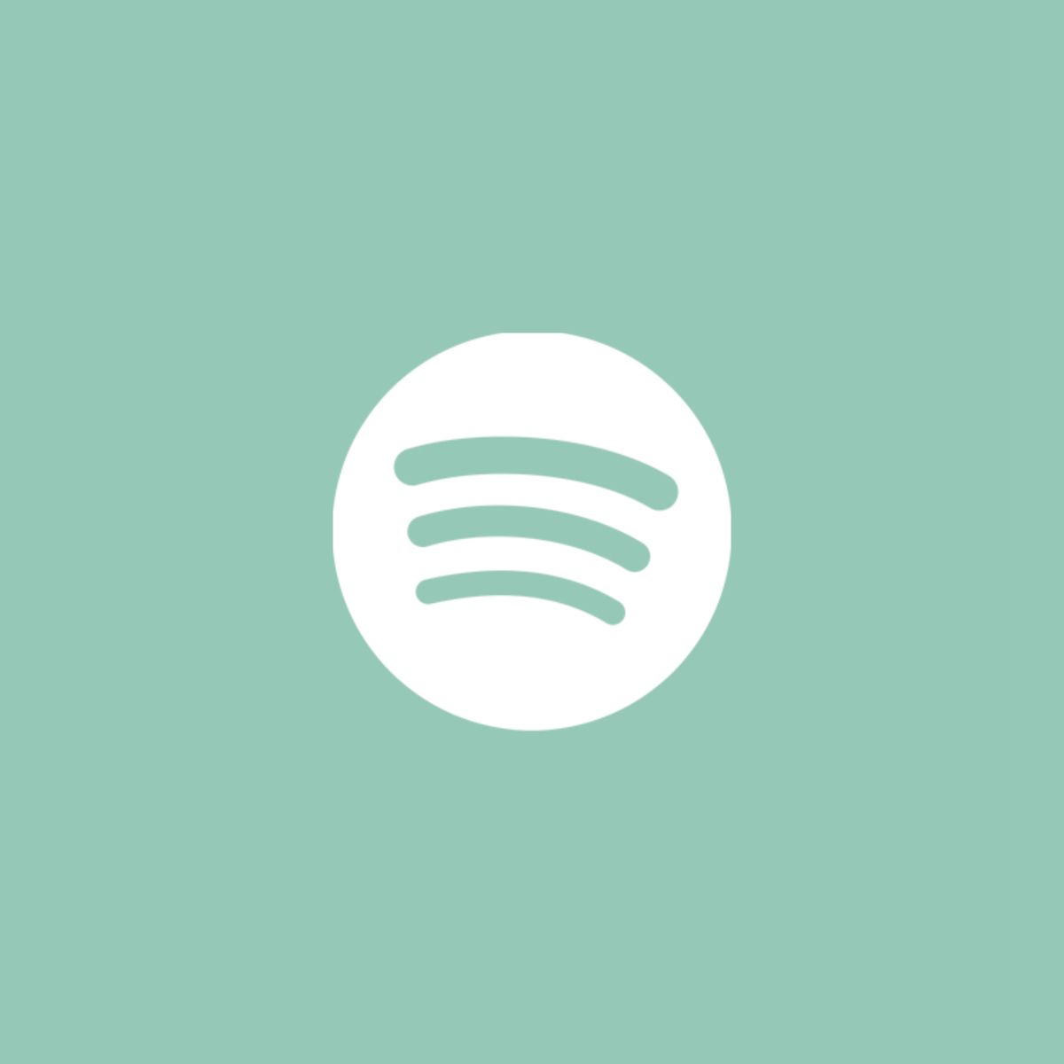 Spotify Icon. Mint green wallpaper iphone, App icon design, App icon
