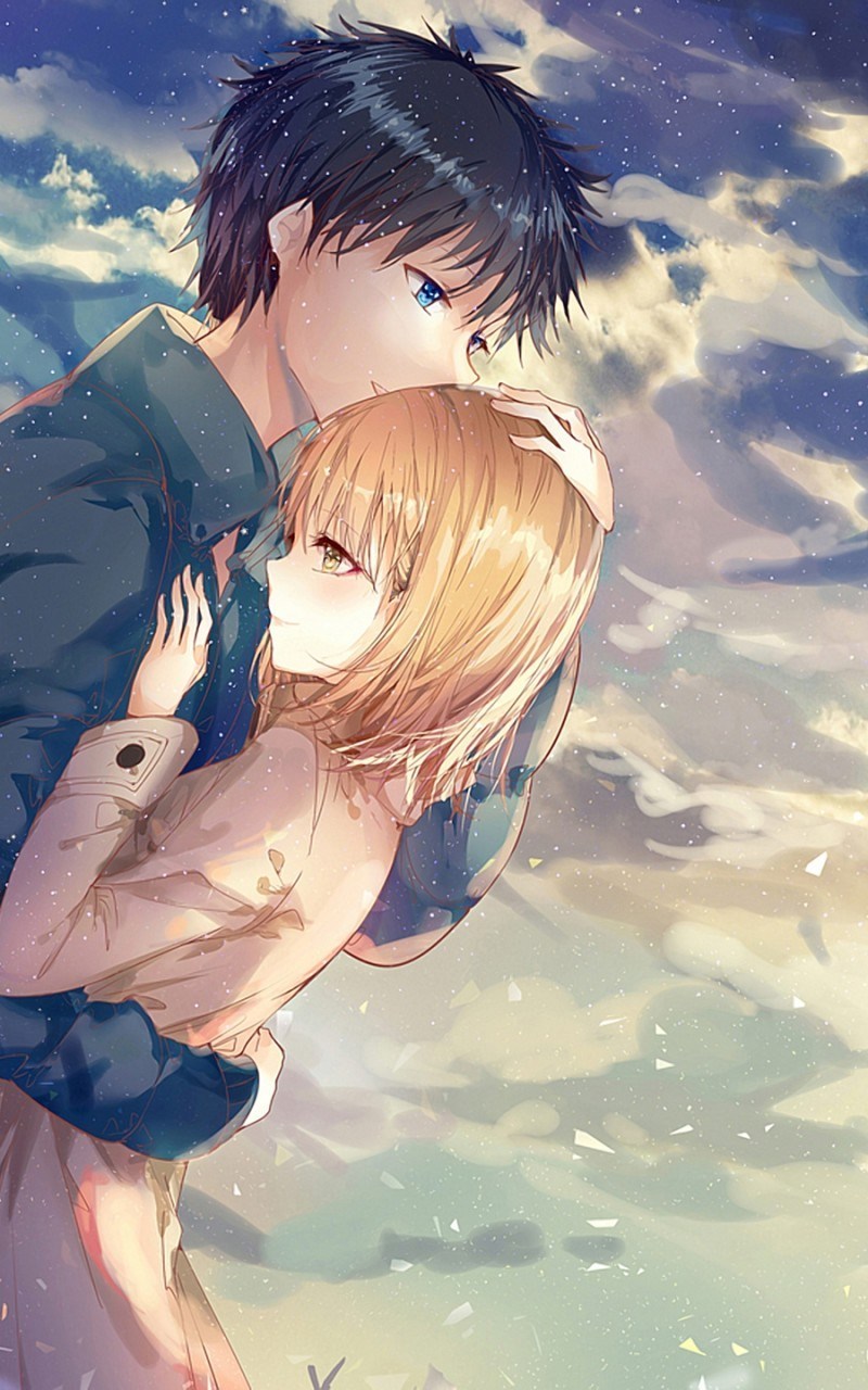 Cute Anime Couple Wallpaper iPhone