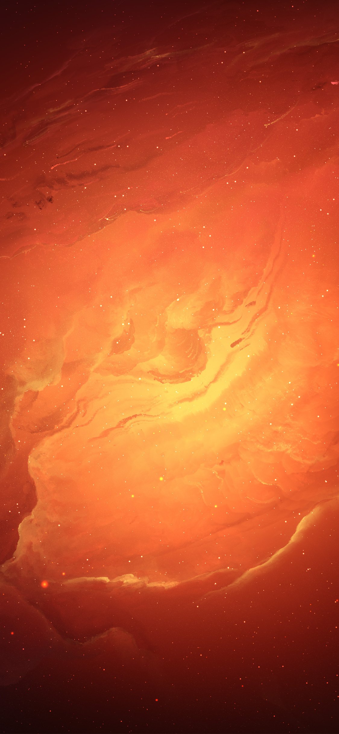 Scifi Nebula Orange Space 5k iPhone XS, iPhone iPhone X HD 4k Wallpaper, Image, Background, Photo and Picture