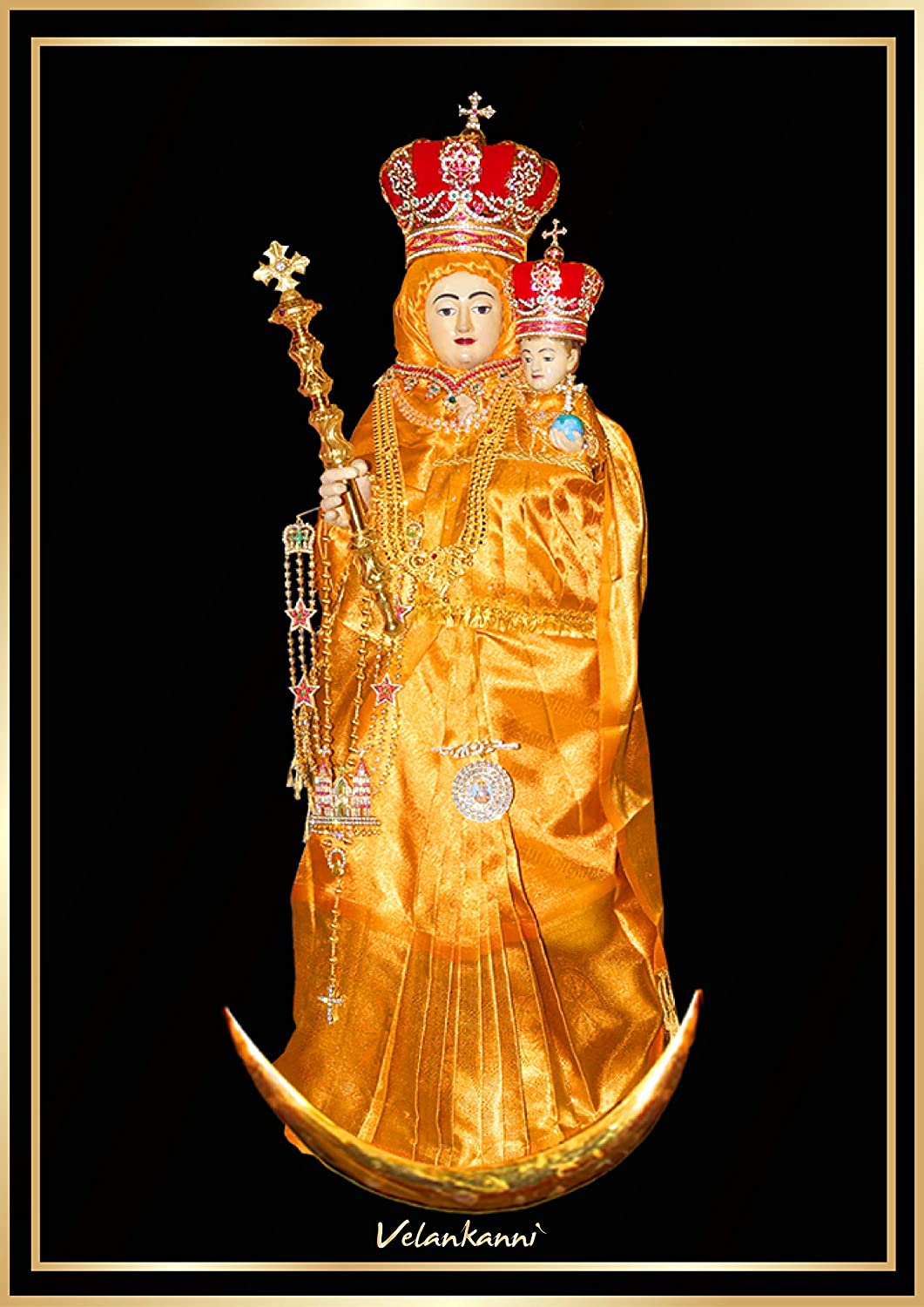 PEACOCKRIDE Our Lady of Velankanni I Velankanni Matha I Jesus Christ I Wall Poster A4 Poster (Matte 250 GSM Paper; Multicolour), Amazon.in: Home & Kitchen