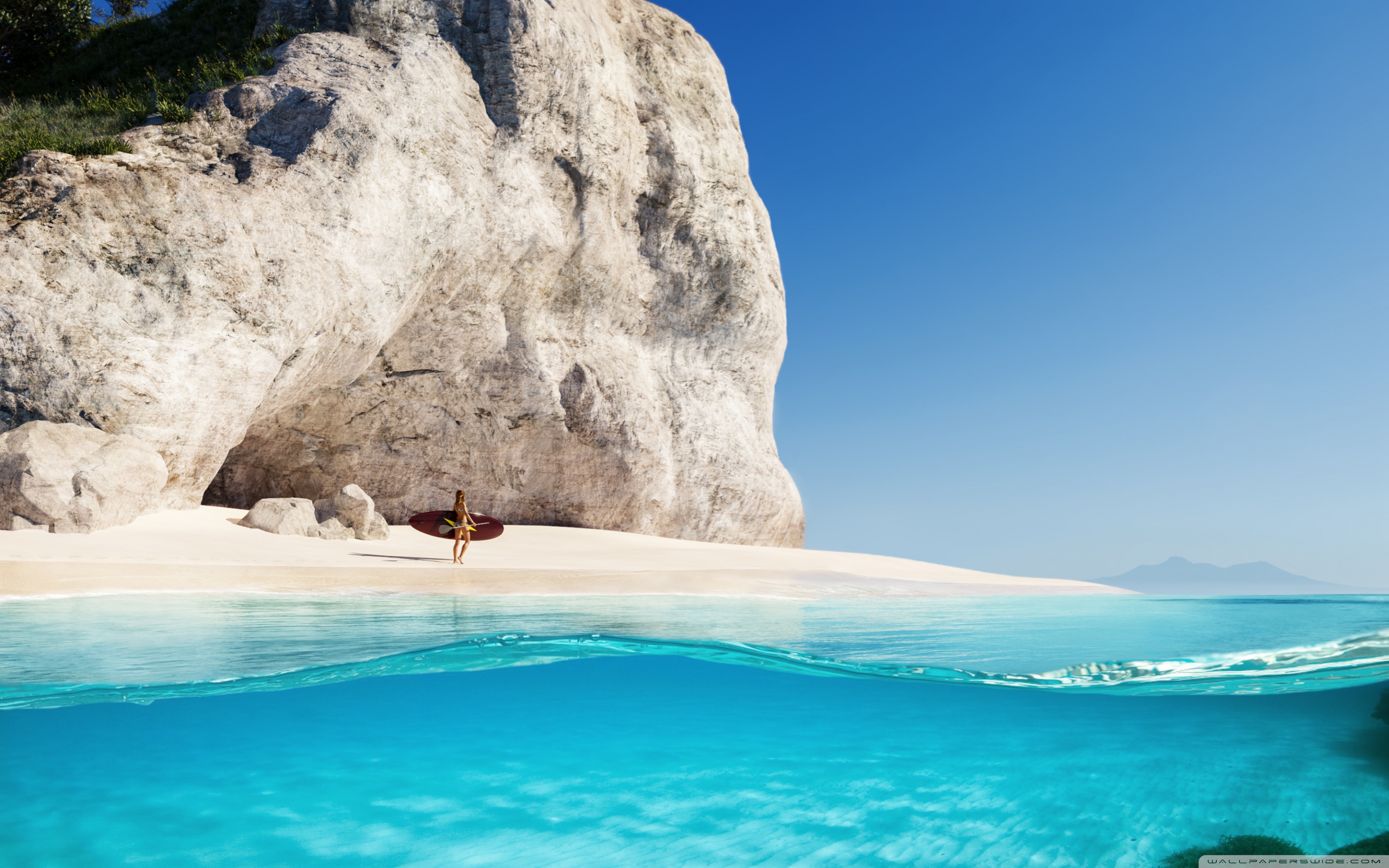 wallpaper summer, nature, water, natural landscape, sea, rock, coastal and oceanic landforms, ocean, coast, formation, leisure