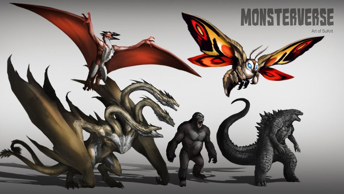MonsterVerse. Godzilla wallpaper, All godzilla monsters, Kaiju monsters