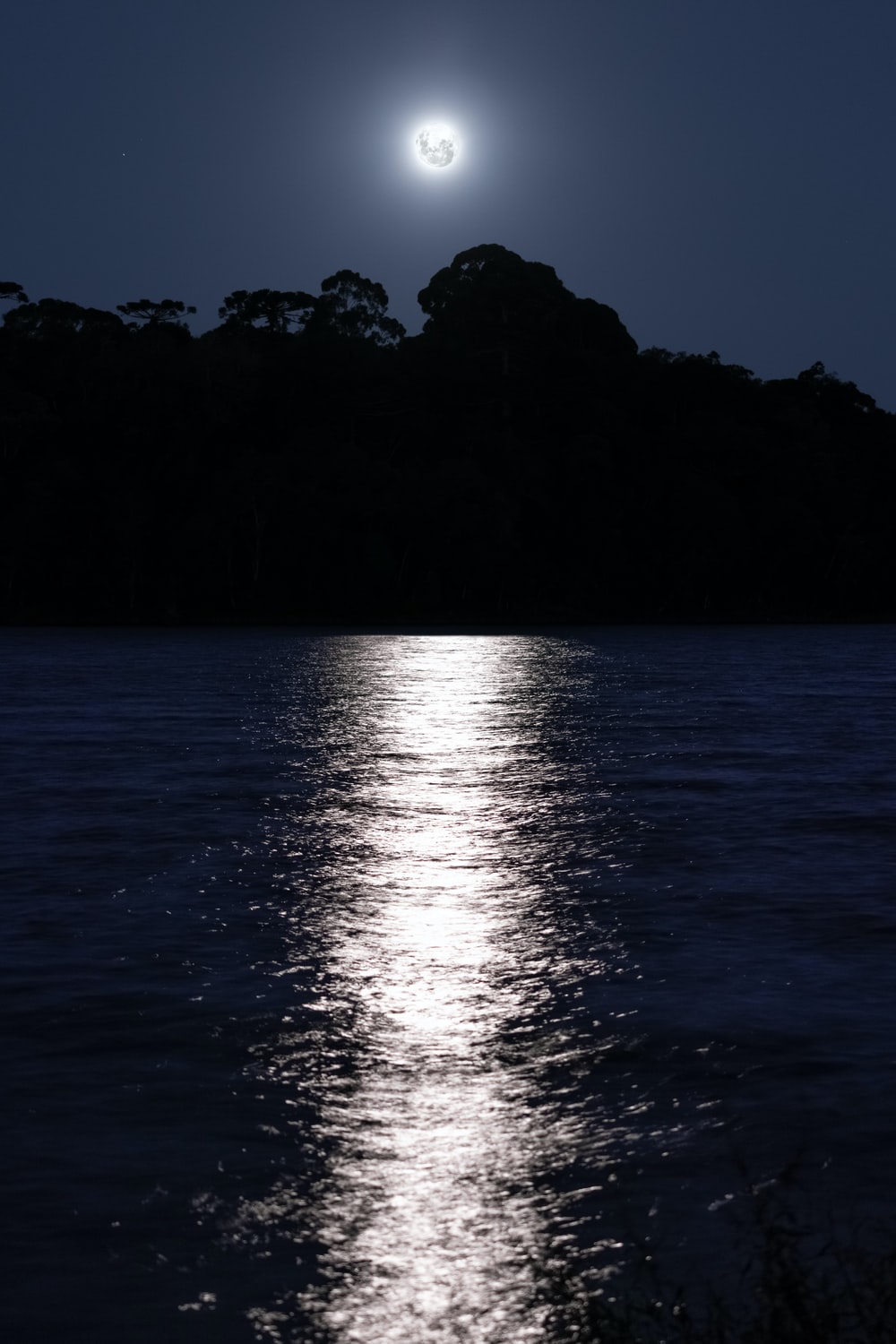 Moon Reflection On Water Picture. Download Free Image