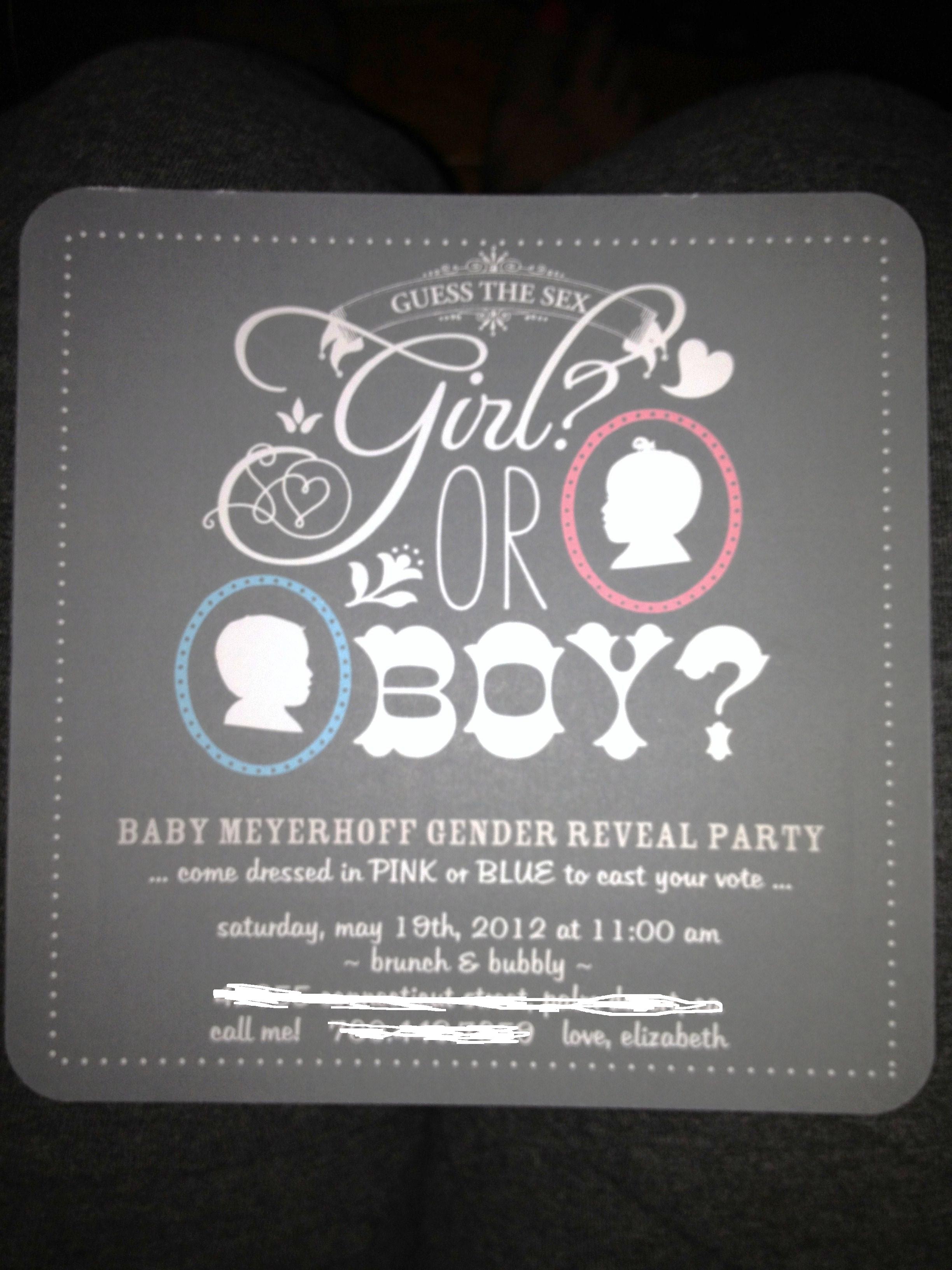 Baby M Gender Reveal Brunch