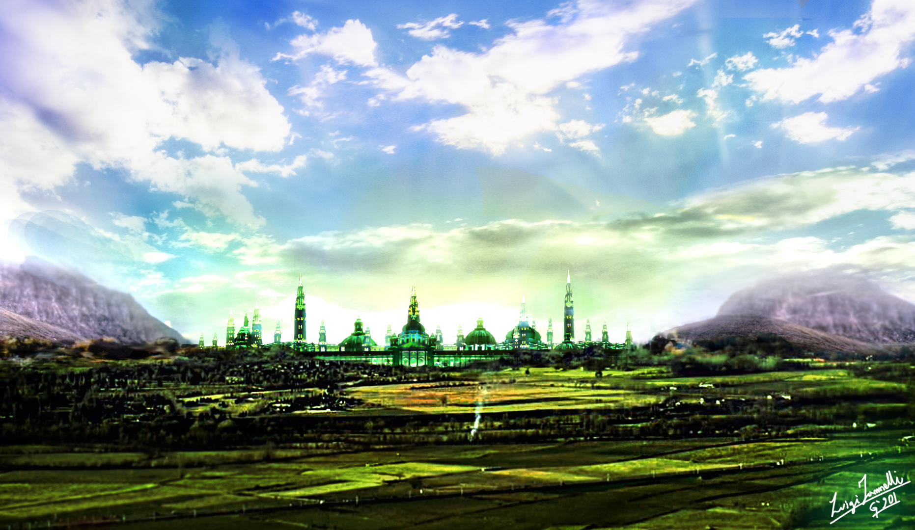 Emerald City Wallpaper