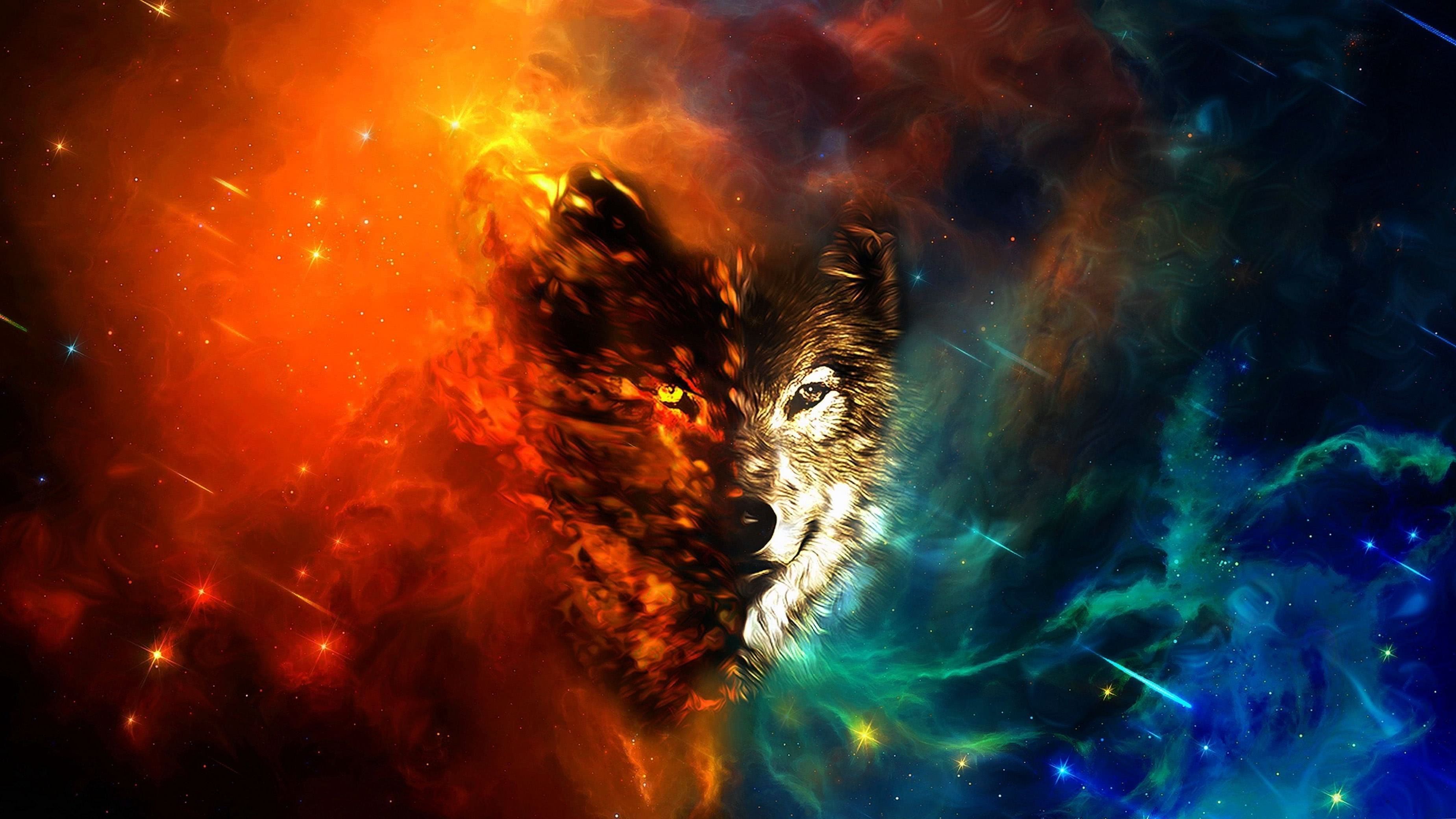 Wolf Abstract HD Wallpaper