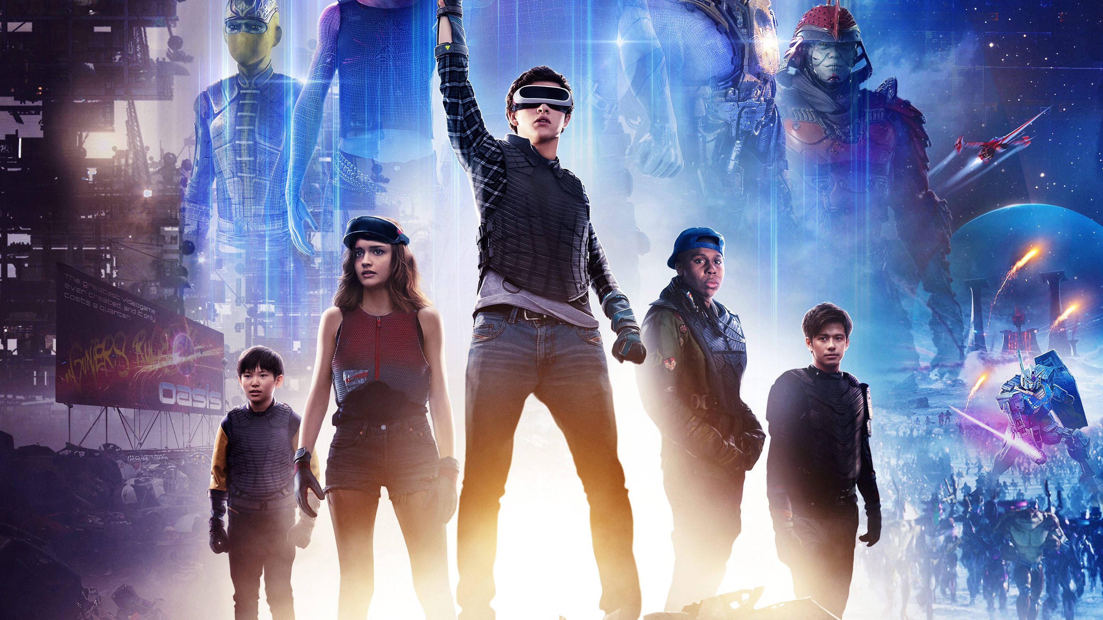 Ready Player One Characters Wade Watts Samantha Evelyn Cook Tye Sheridan Olivia Cooke Lena Waithe Win Morisaki Philip Zhao 4K