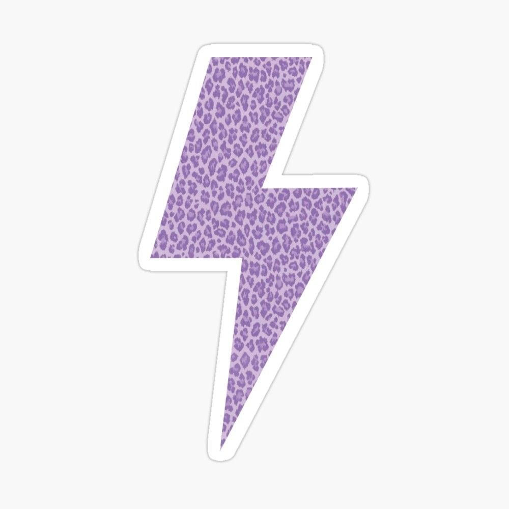 purple leopard print lightning bolt Sticker by mahayes. Purple wallpaper iphone, Pink and purple wallpaper, Purple wallpaper phone