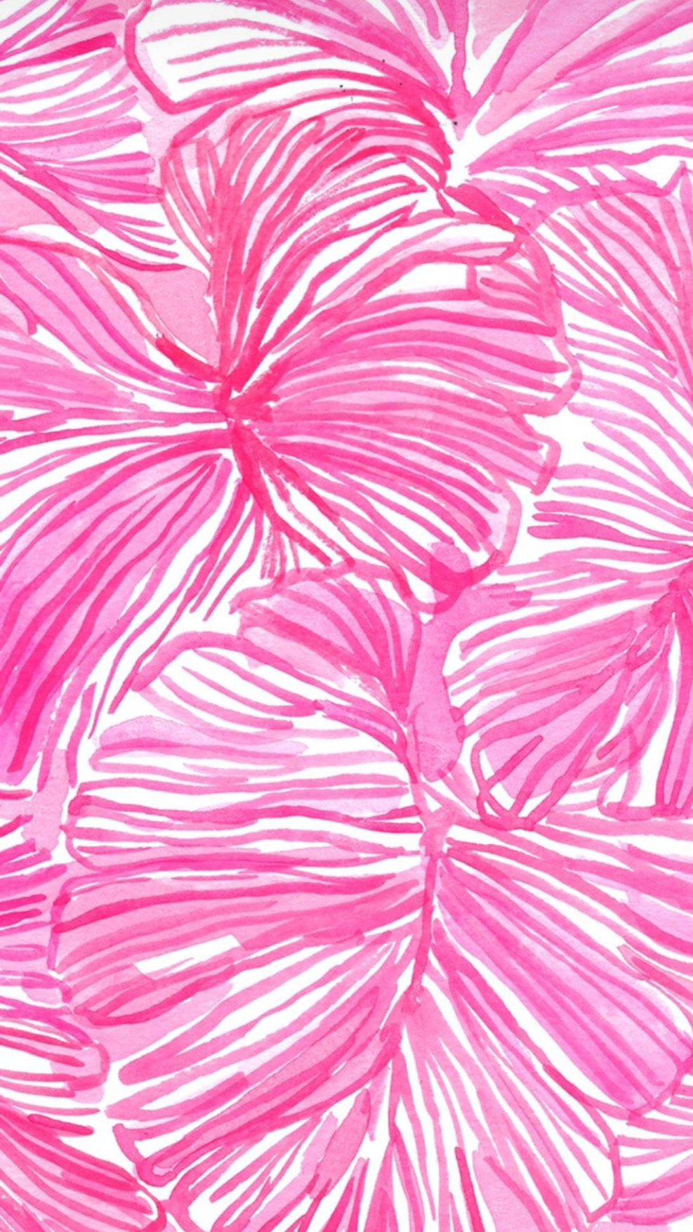 Preppy Pink Jungle Wallpaper  Preppy Aesthetic Wallpaper iPhone
