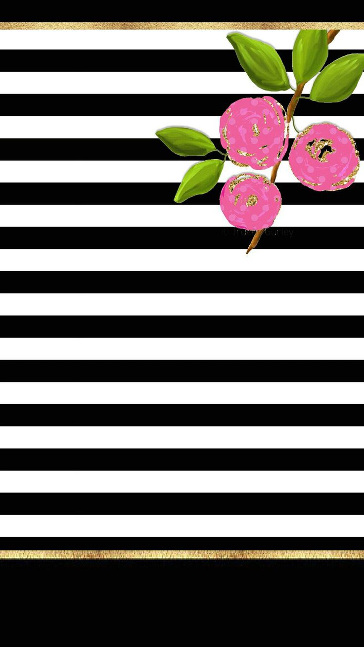 Sweet flowers and stripes preppy c3 Sweet floral and stripes with gold cell phone wallpaper preppy iPhone X Wallpaper 346214290098032528 X Wallpaper HD