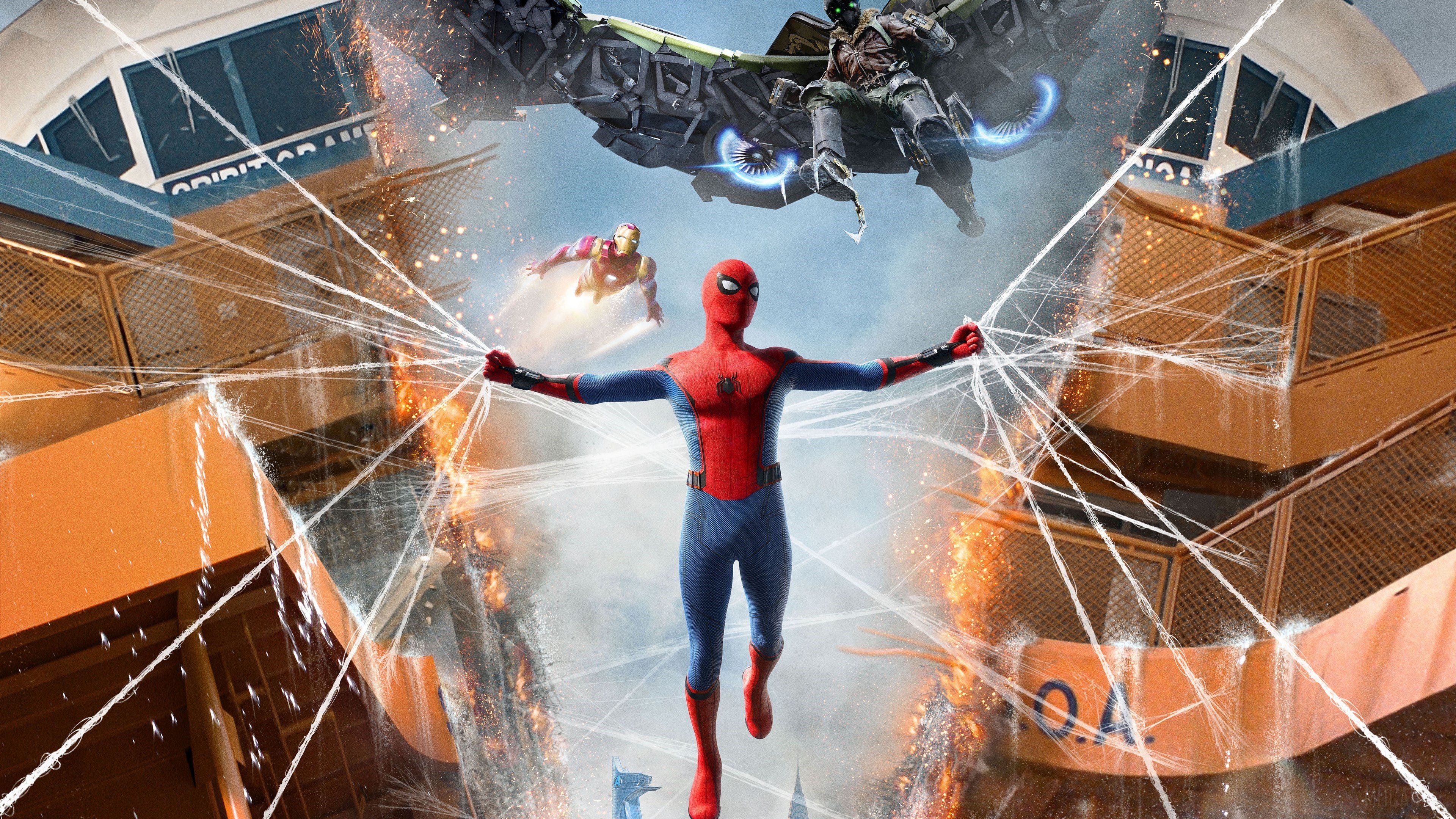 Iron Man, Spider Man, Spider Man: Homecoming, Vulture 4k Wallpaper. Mocah HD Wallpaper