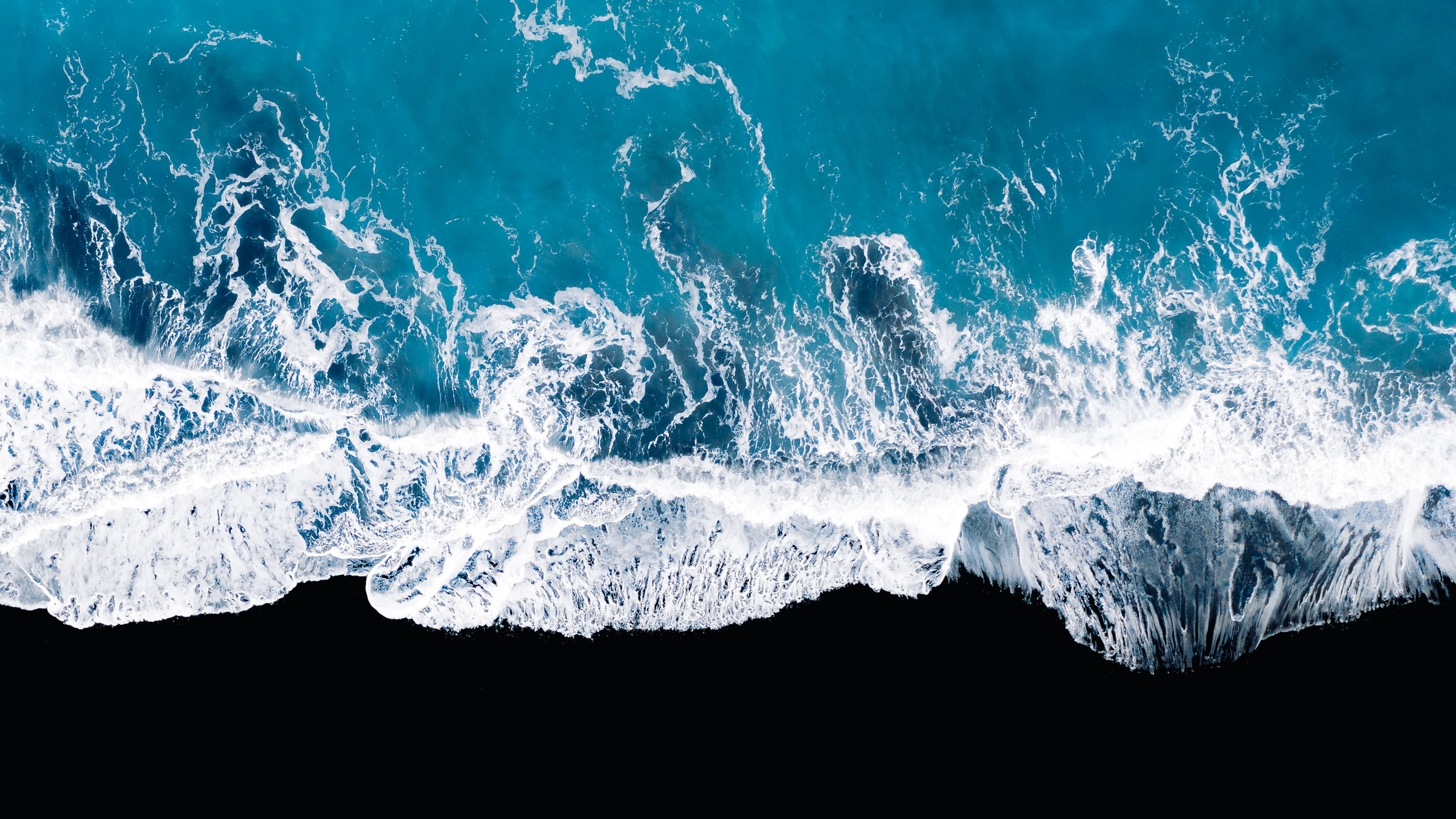 Ocean Waves Aerial View