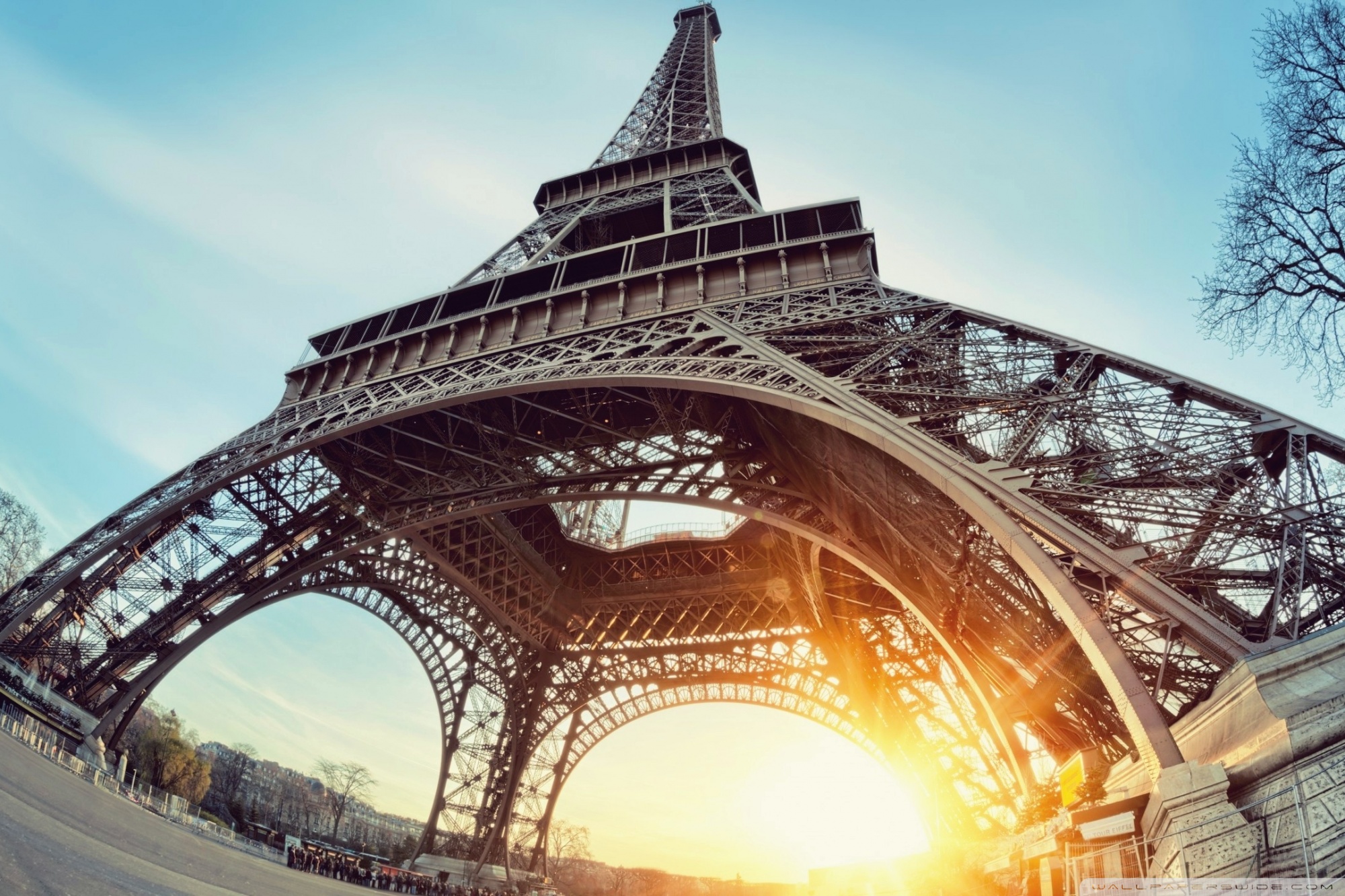 Eiffel Tower Paris Sun Ultra HD Desktop Background Wallpaper for 4K UHD TV, Widescreen & UltraWide Desktop & Laptop, Tablet