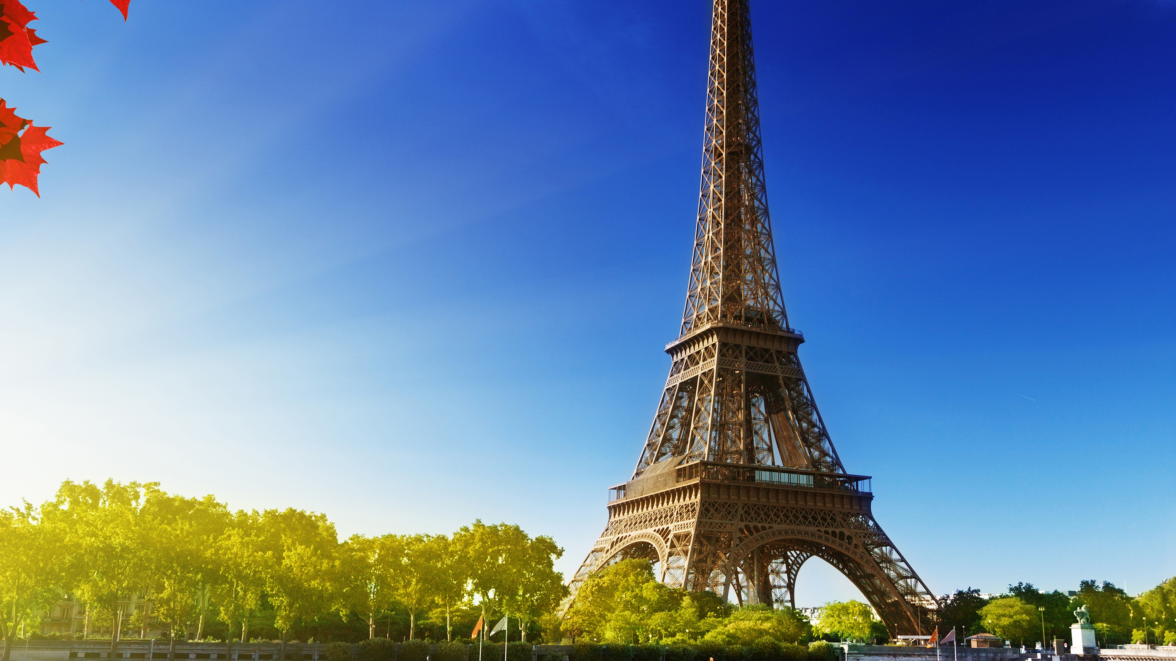 wallpaper for desktop, laptop. sky blue eiffel tower nature paris city