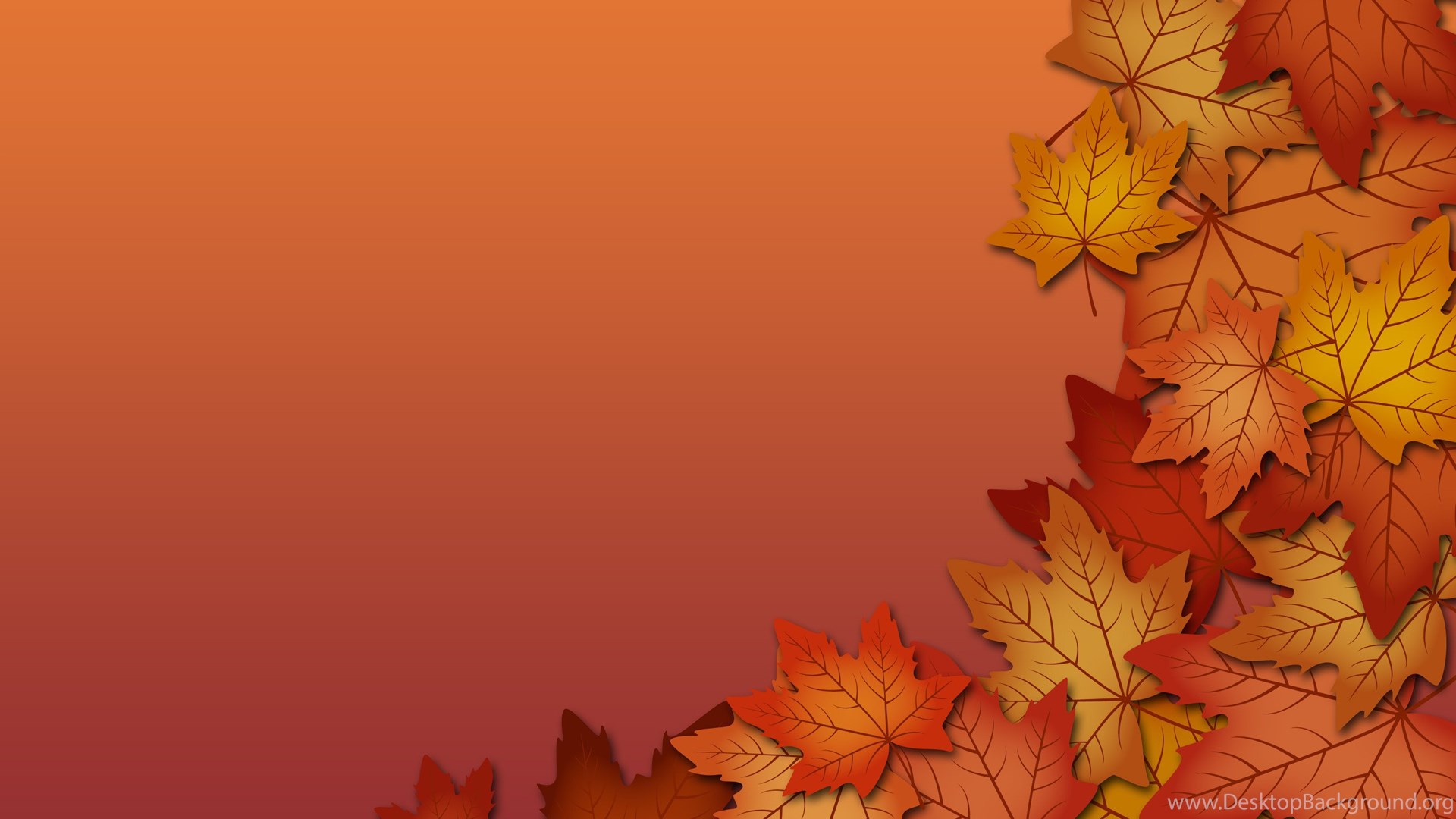 Autumn Leaves Wallpaper Border Desktop Background