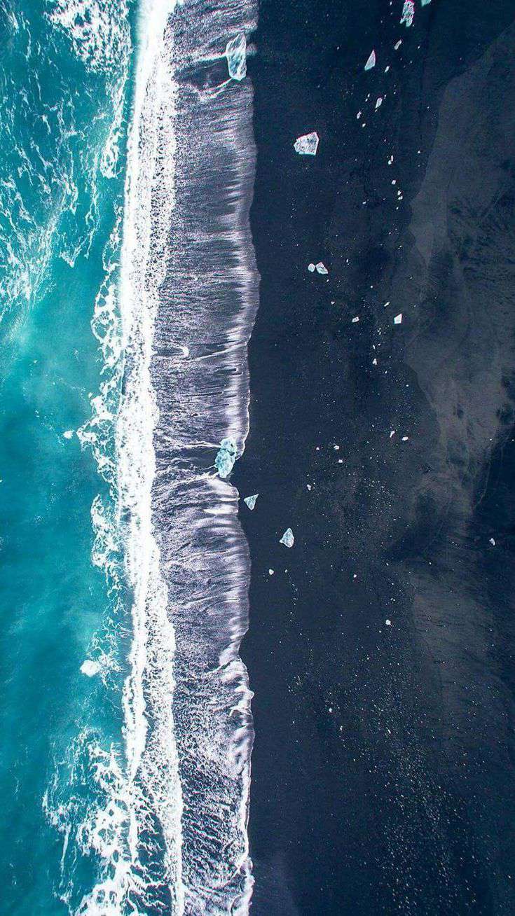 Ocean Beach Waves Aerial View IPhone Wallpaper Wallpaper, iPhone Wallpaper