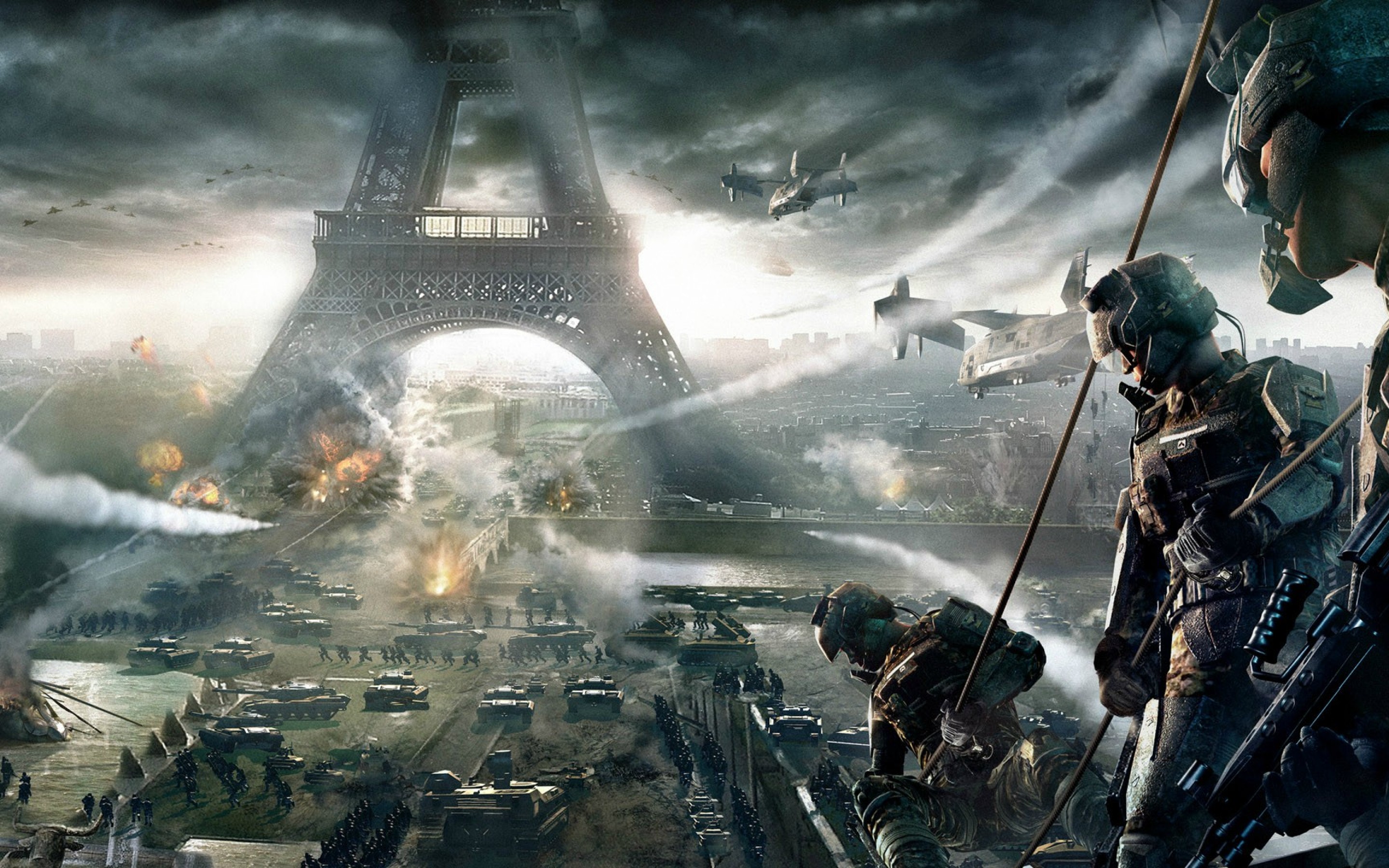 Download Eiffel Tower Game Shooting 4K HD Wallpaper for Desktop and Mobiles 15 Retina Macbook Pro