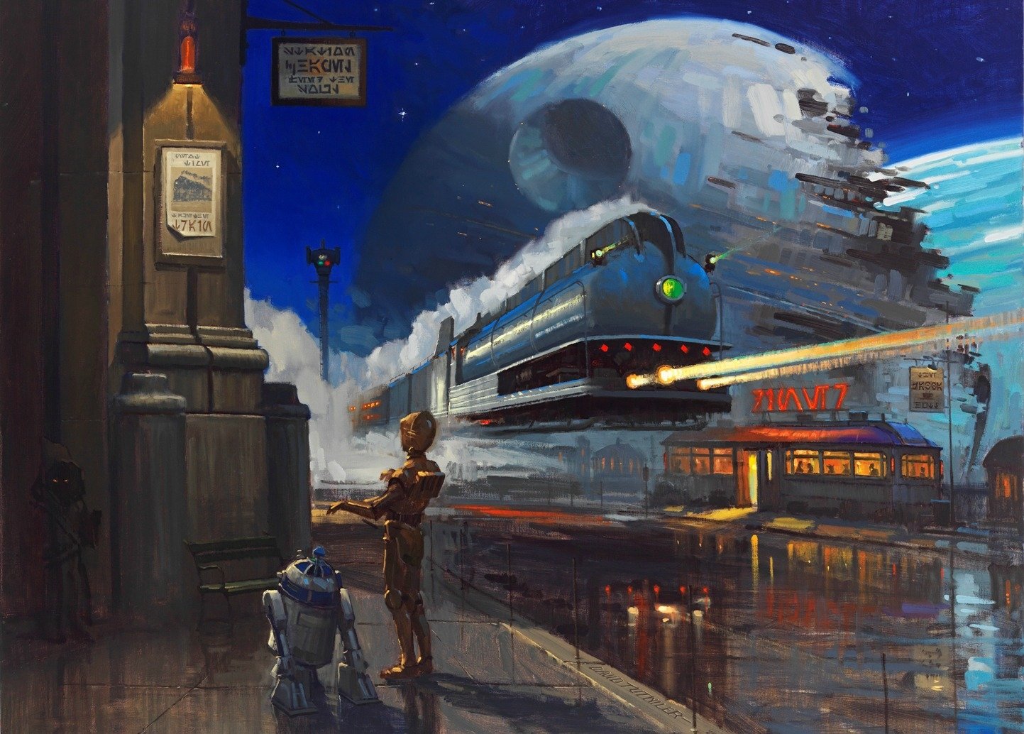 The Droids' Discovery, interpretive artwork featured in the Star Wars: Visions book Wallpaper and Background Imagex1034
