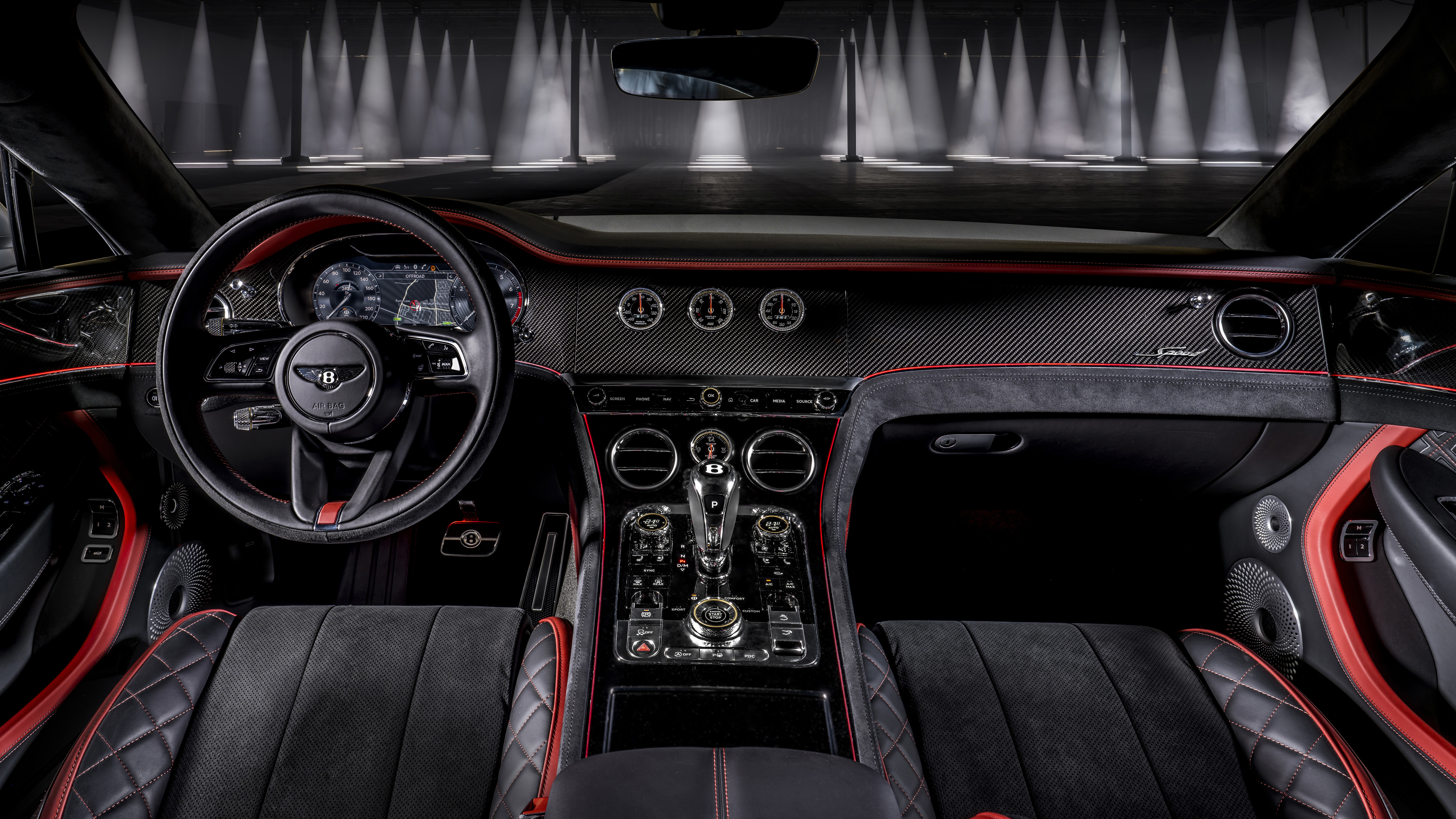Bentley Continental GT Speed 2021 5K Interior Wallpaper. HD Car Wallpaper