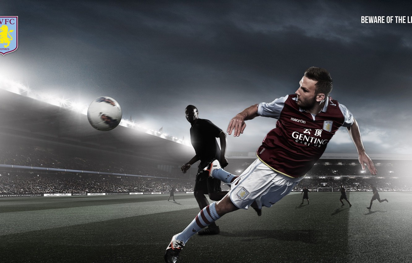 Wallpaper wallpaper, sport, logo, stadium, football, player, Aston Villa FC, Villa Park image for desktop, section спорт