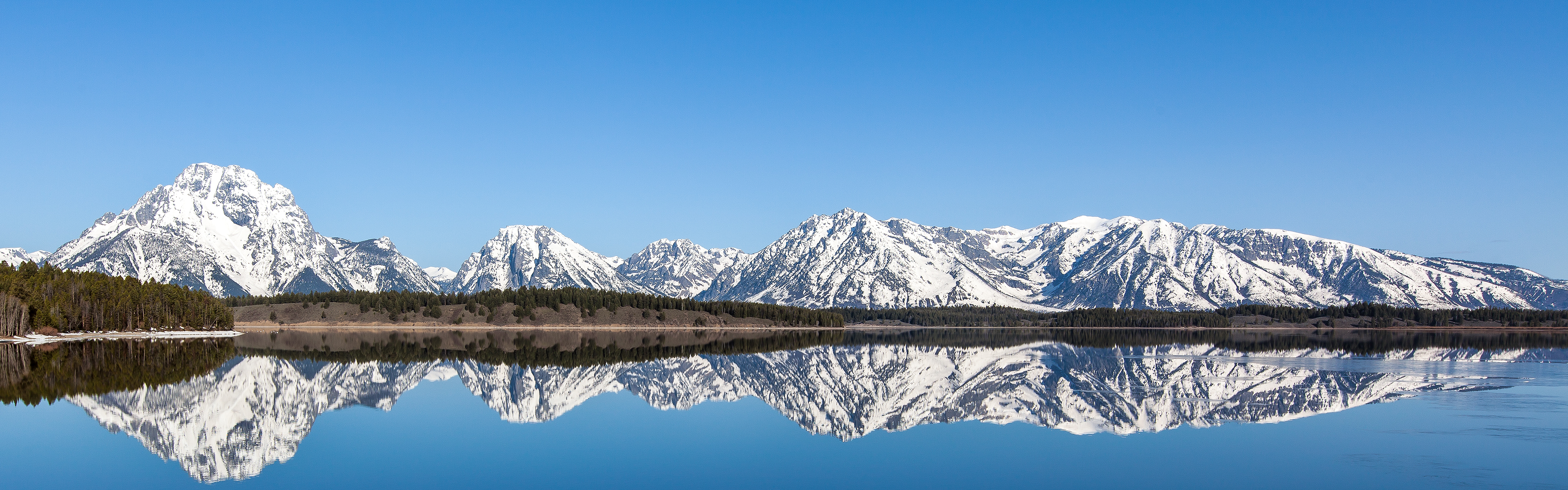 Grand Teton National Park early morning reflection HD Wallpaper