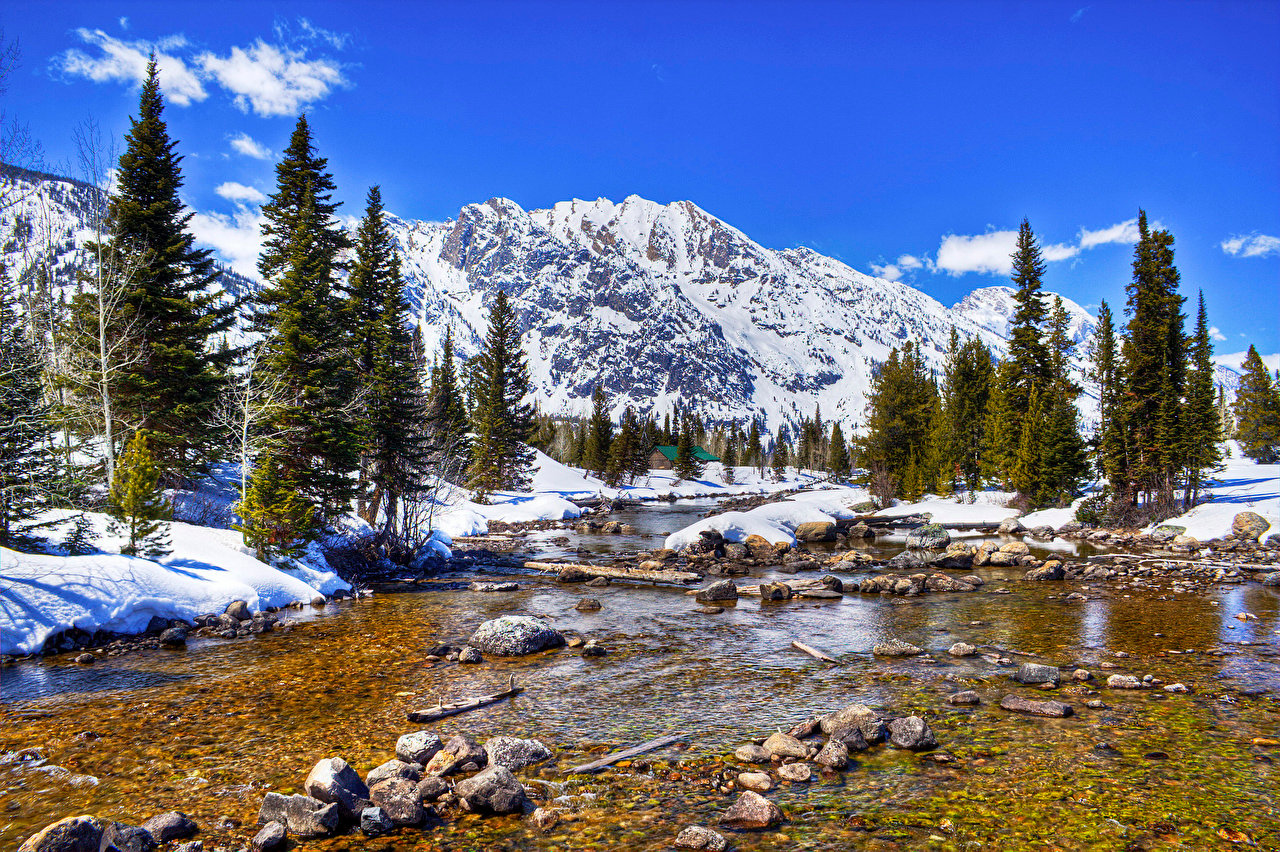 Winter Grand Teton Wallpapers - Wallpaper Cave