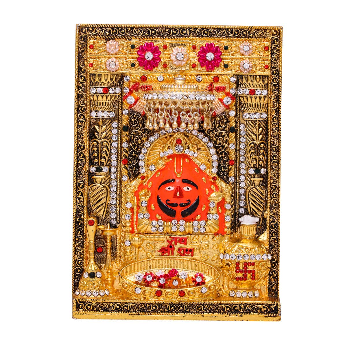 Buy Divine Gifts Salasar Balaji /Hanuman God Bajrangbali Mahavir Statue Table Showpiece Brass Idols (Multi Coloured) Online At Low Prices In India